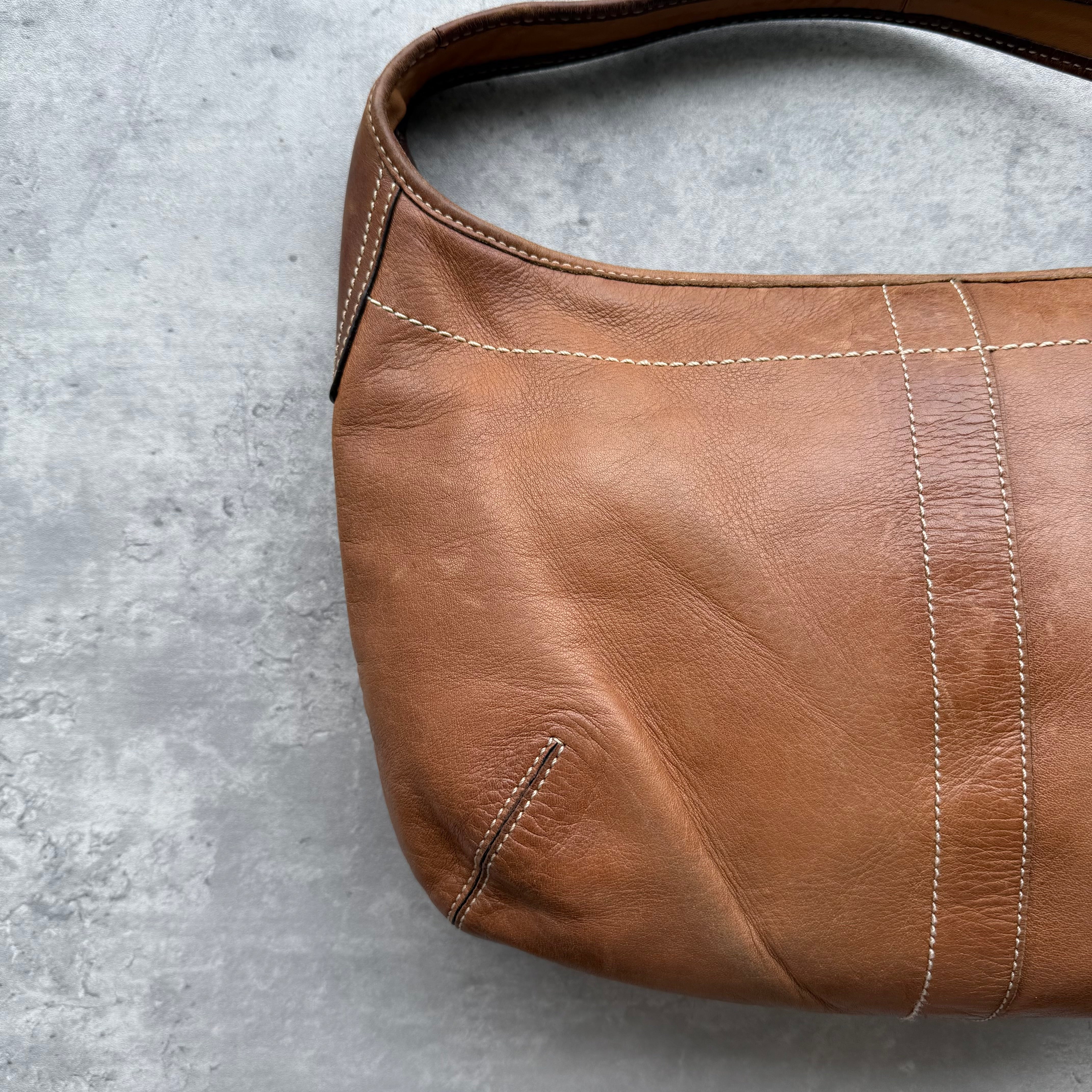 Coach Ergo Hobo Leather Shoulder Bag Brown