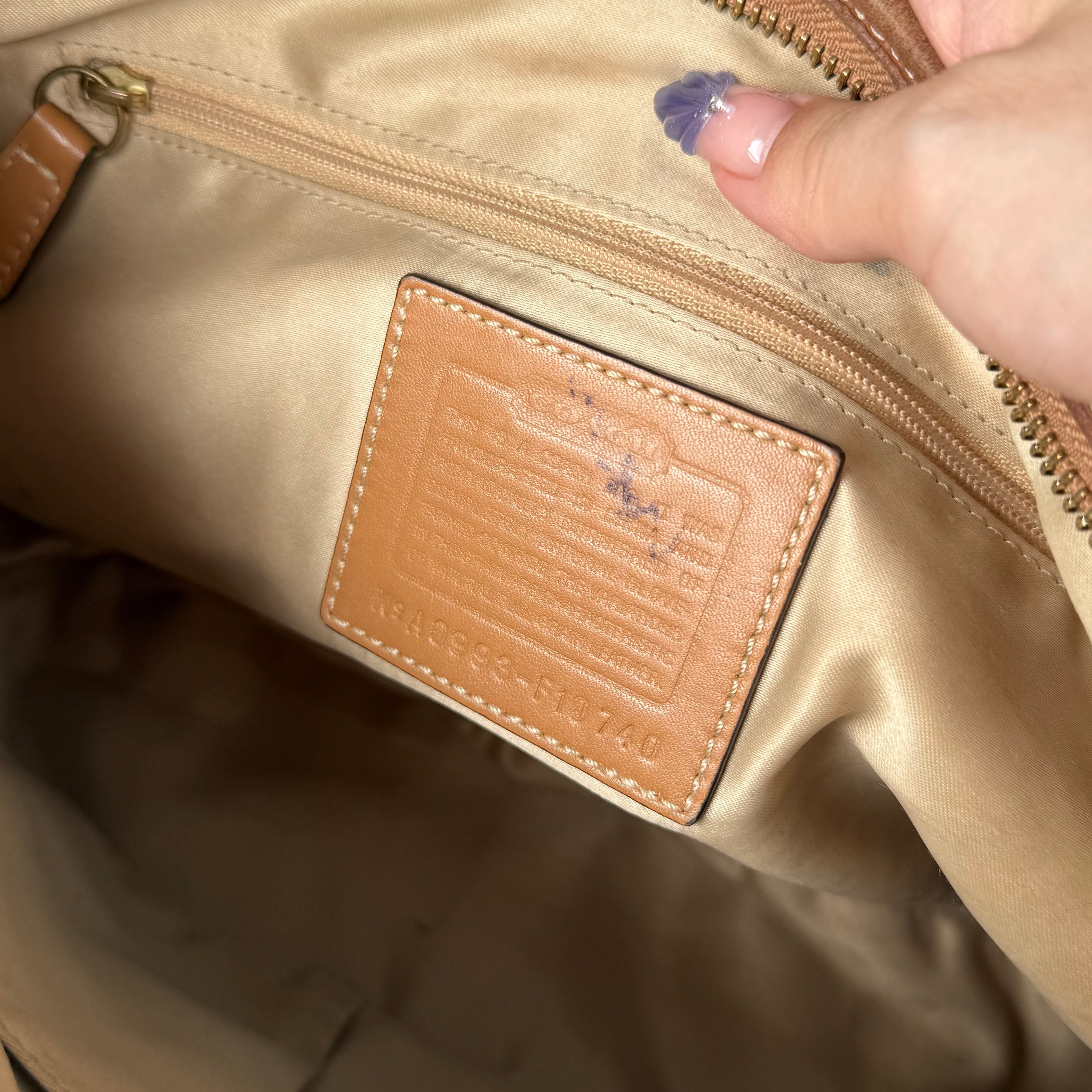 Coach Ergo Hobo Leather Shoulder Bag Brown