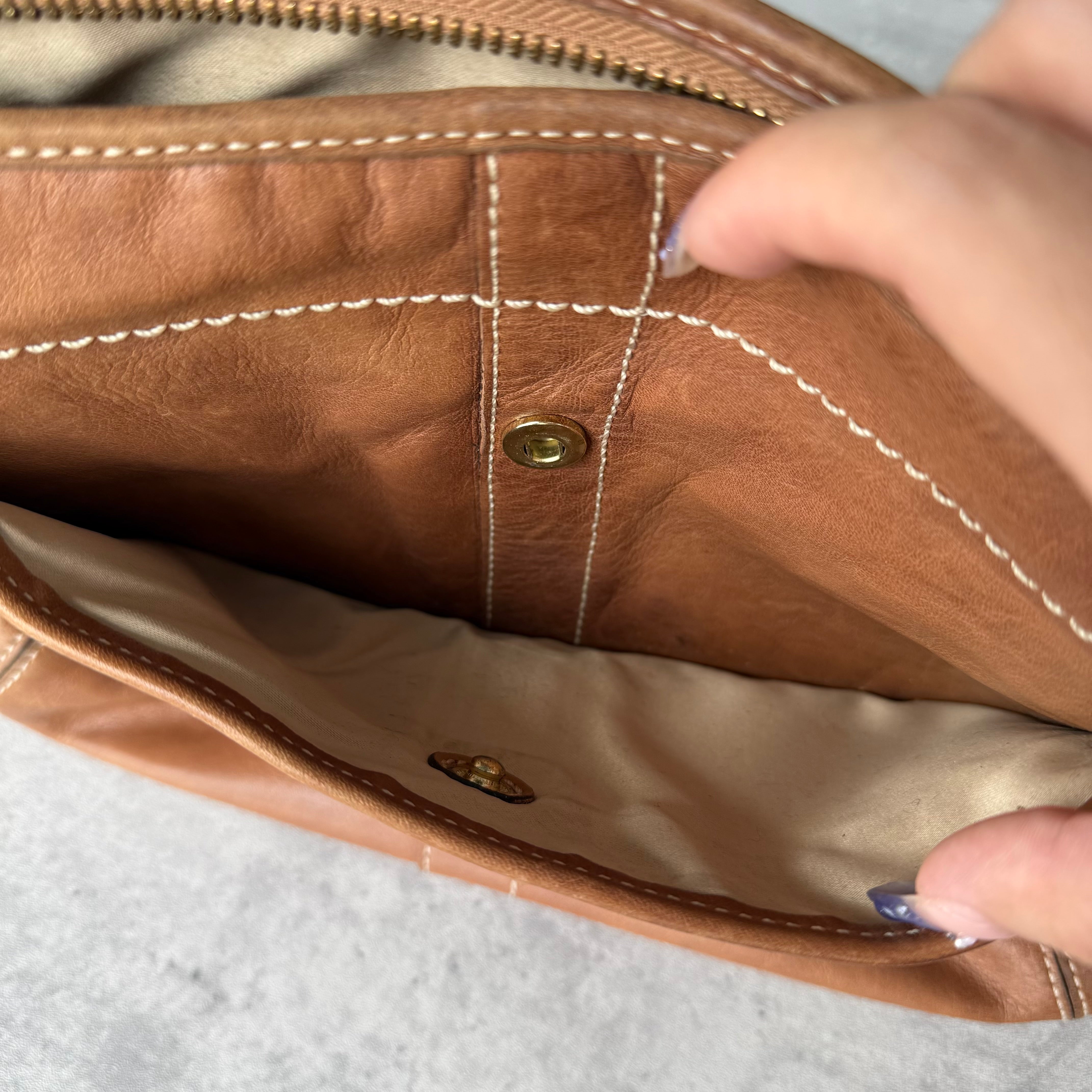 Coach Ergo Hobo Leather Shoulder Bag Brown