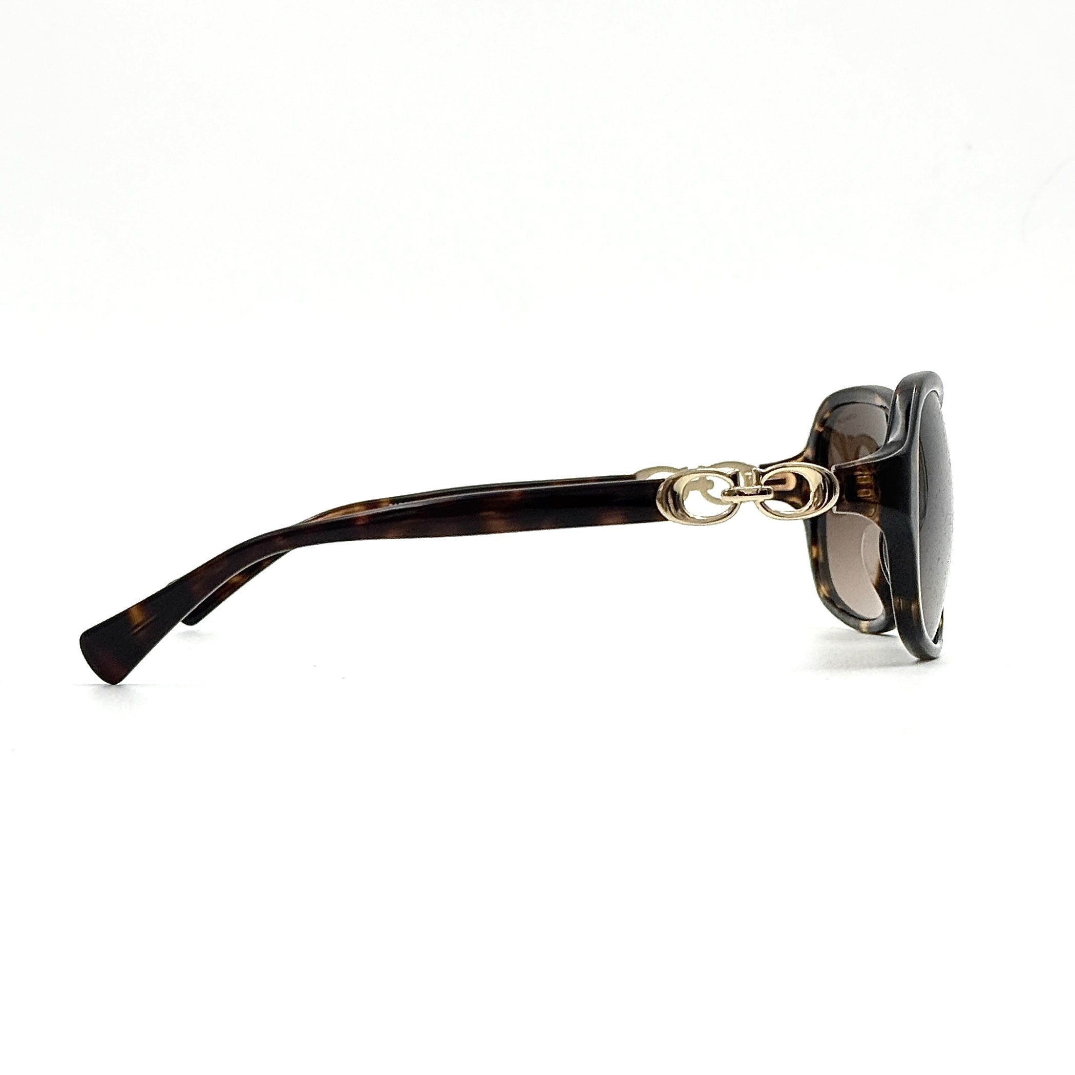 Coach HC8146F Kissing C Sunglasses Dark Tortoise