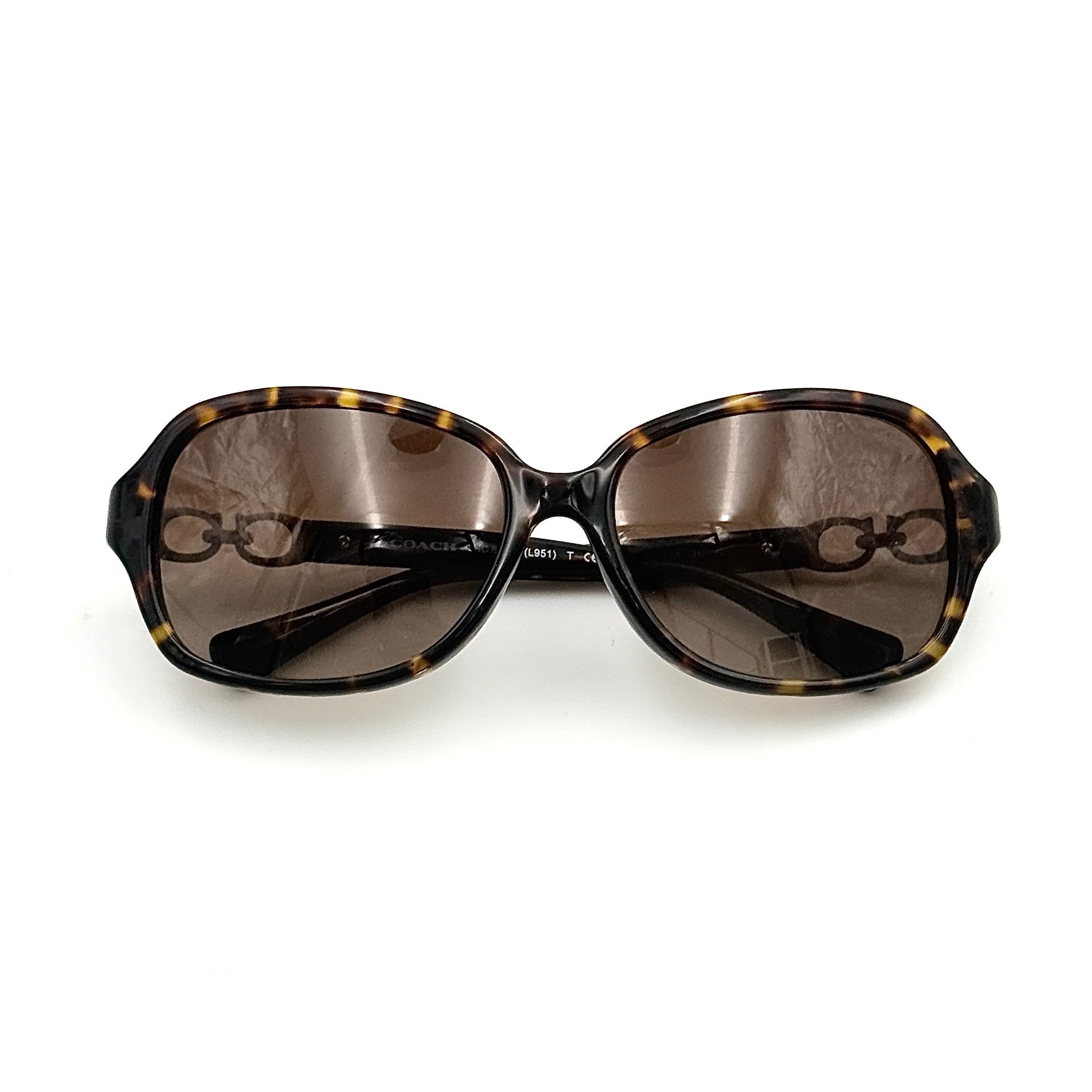 Coach HC8146F Kissing C Sunglasses Dark Tortoise