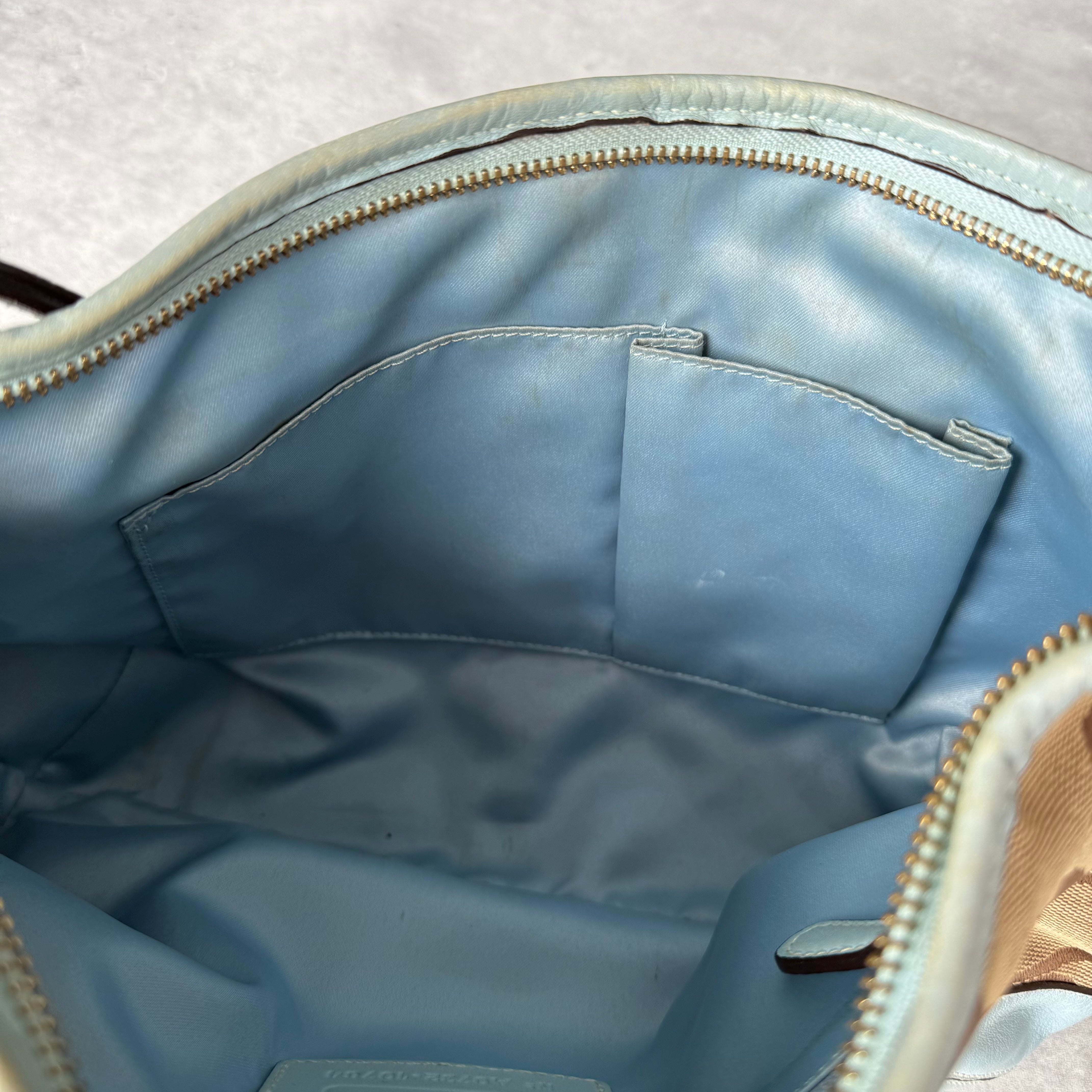 Coach Signature Ergo Hobo ShoulderBag Beige/Blue