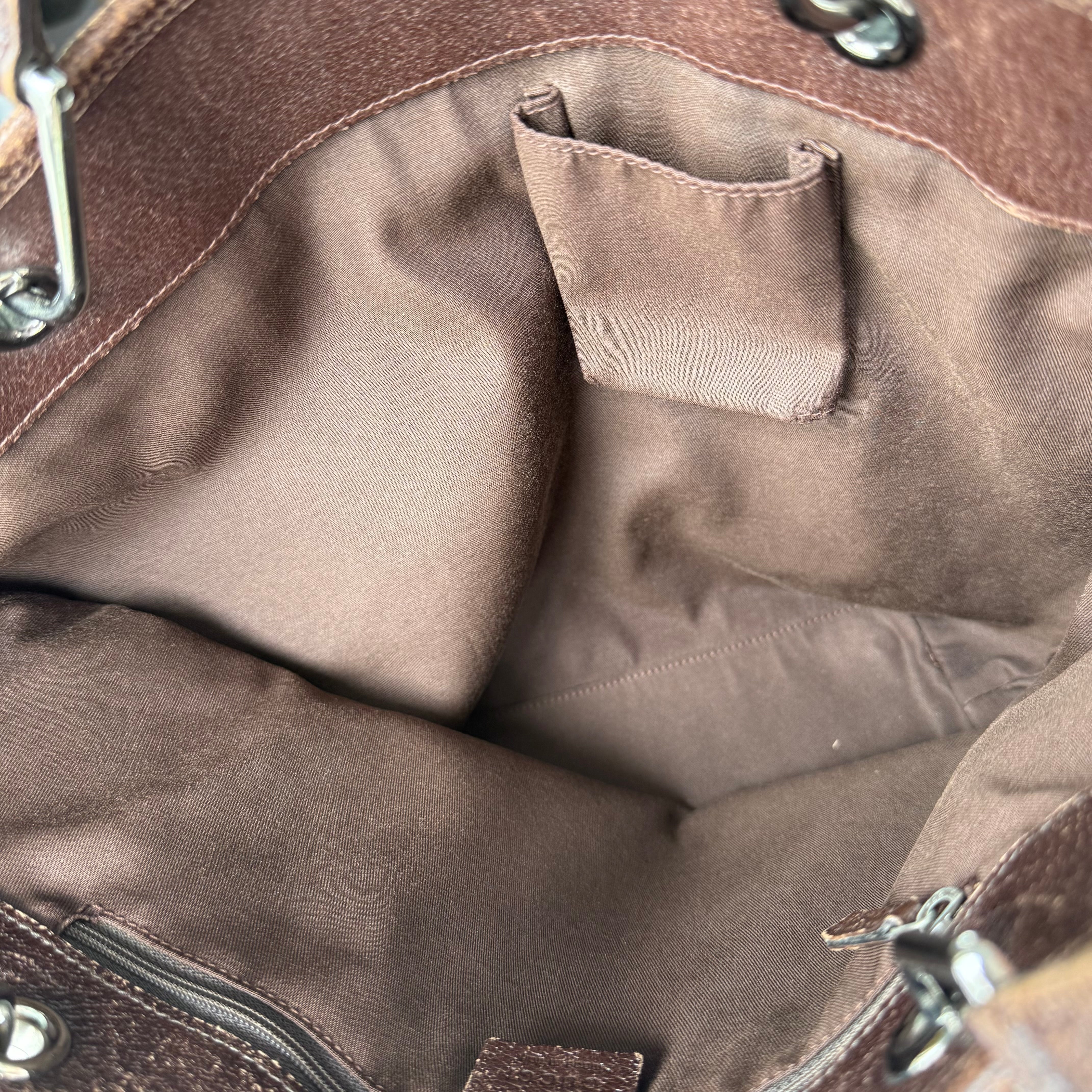 Gucci GG Monogram Tote Bag Beige