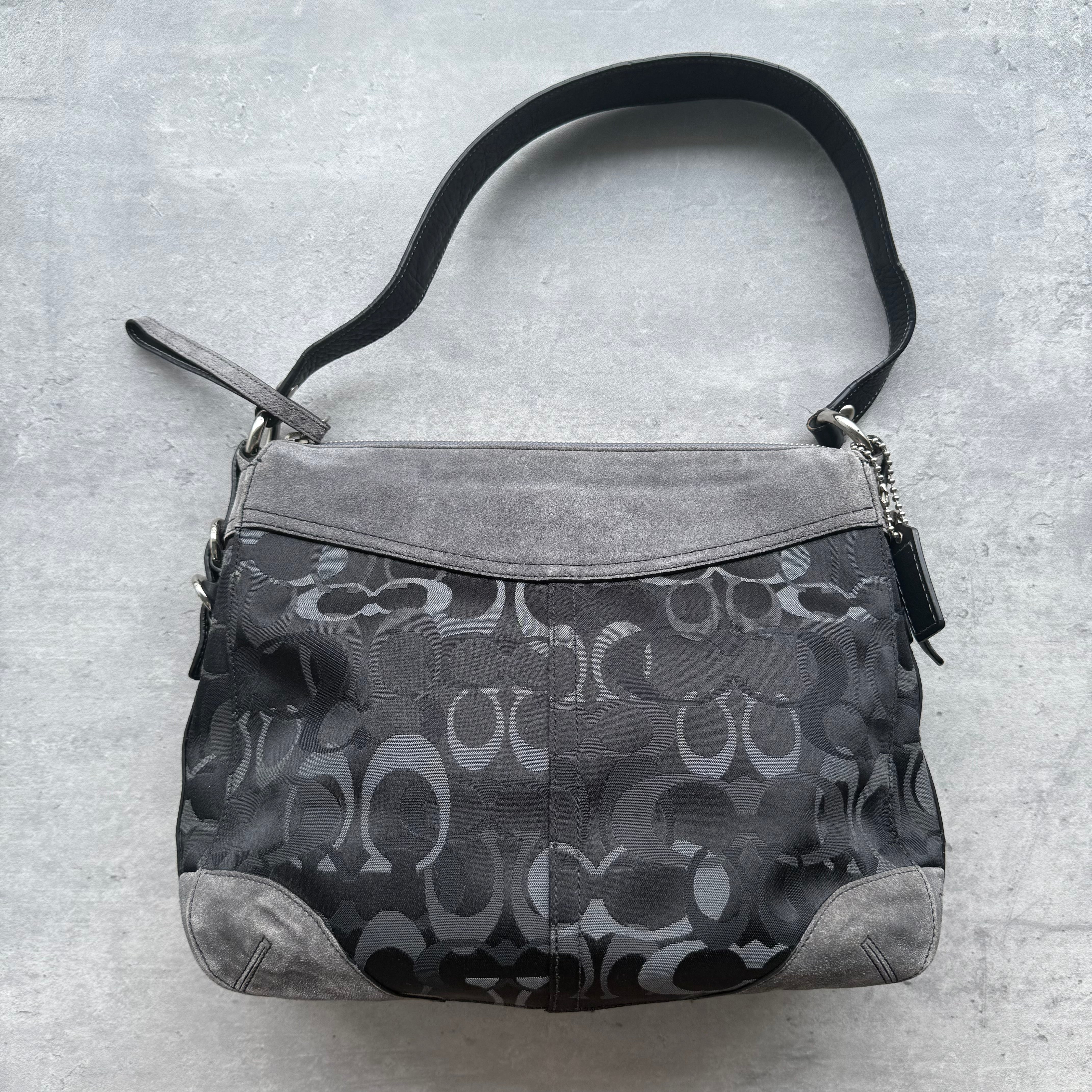 Coach Signature Chelsea Optic Shoulder Bag Black