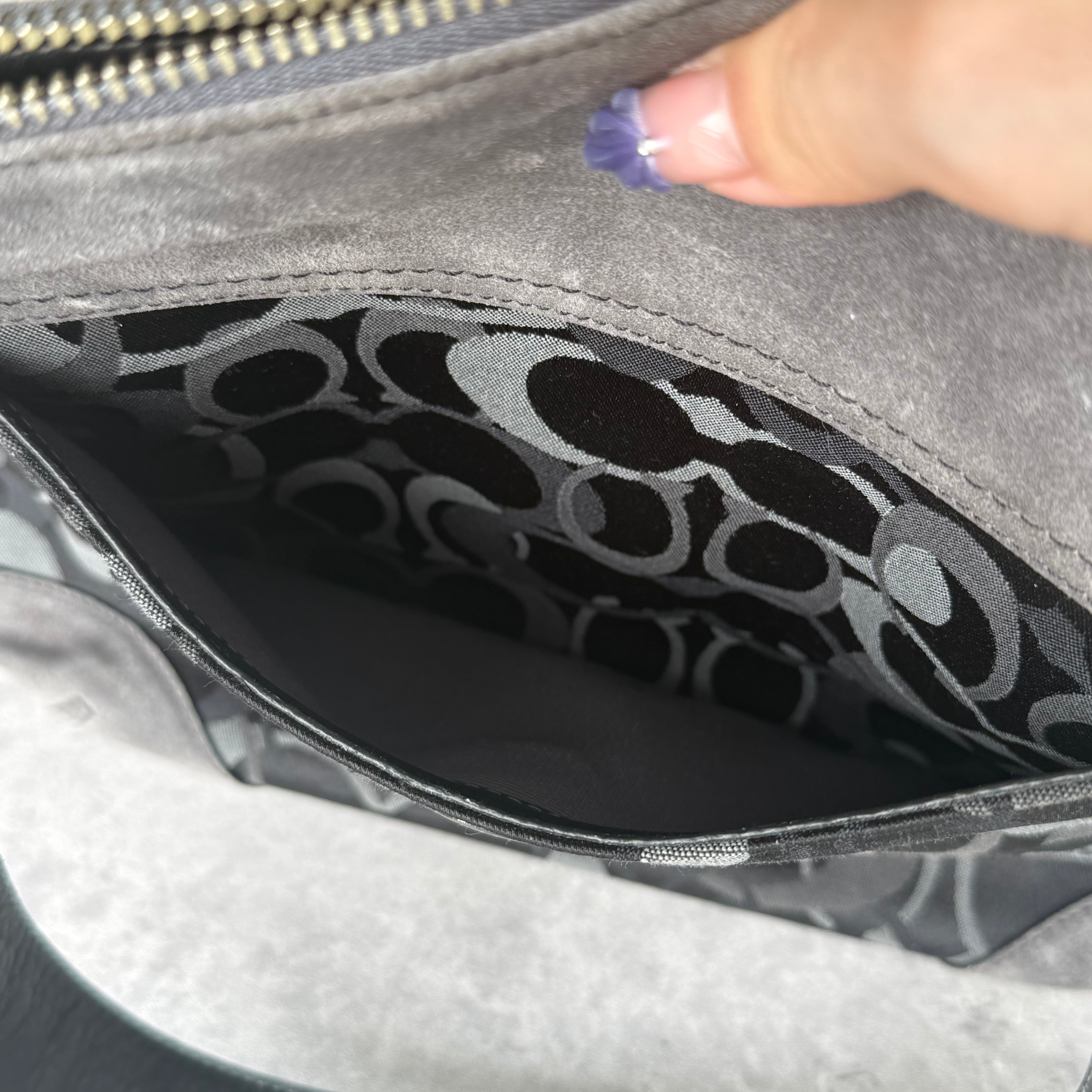 Coach Signature Chelsea Optic Shoulder Bag Black