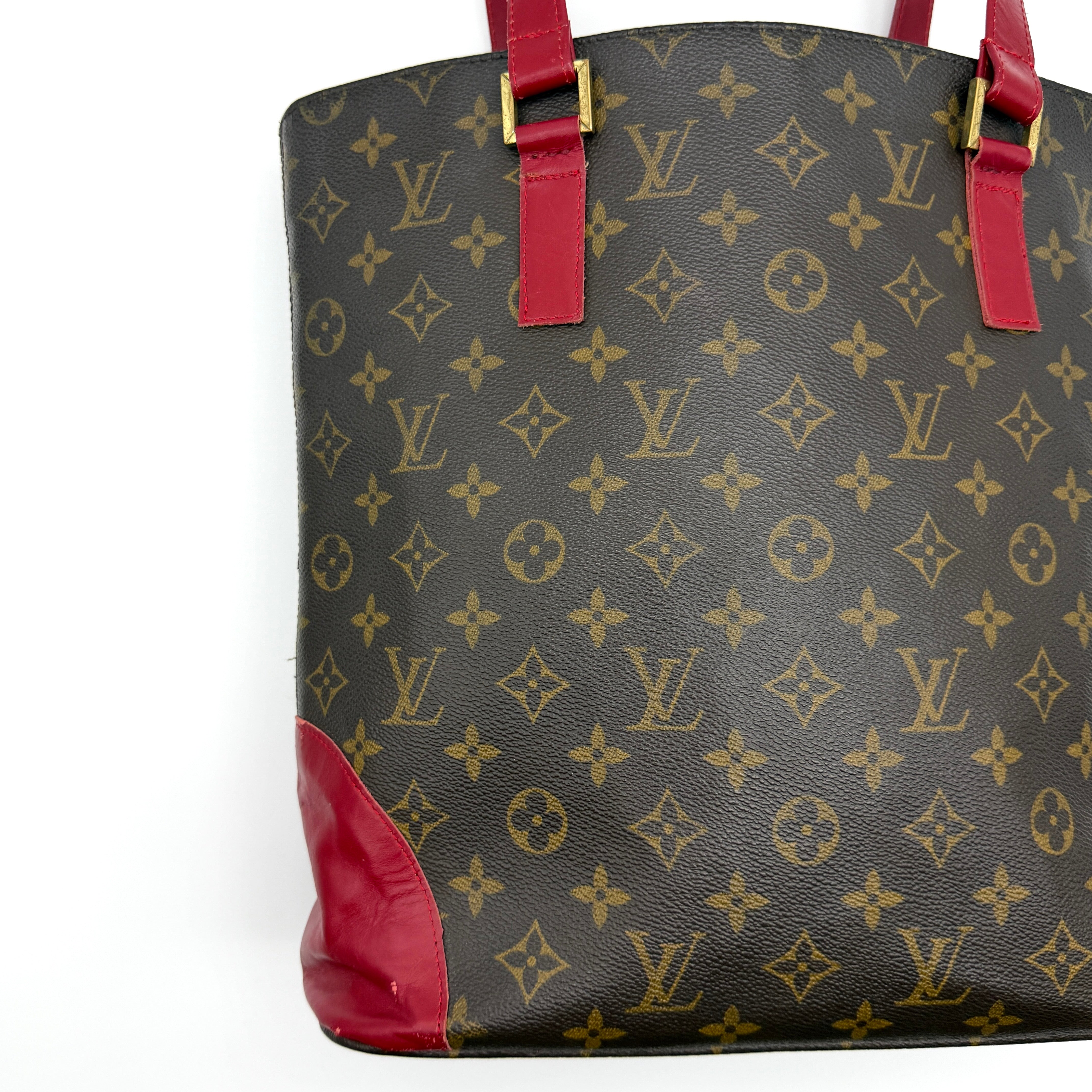 Louis Vuitton Monogram Vavin MM Tote Bag Brown/Red