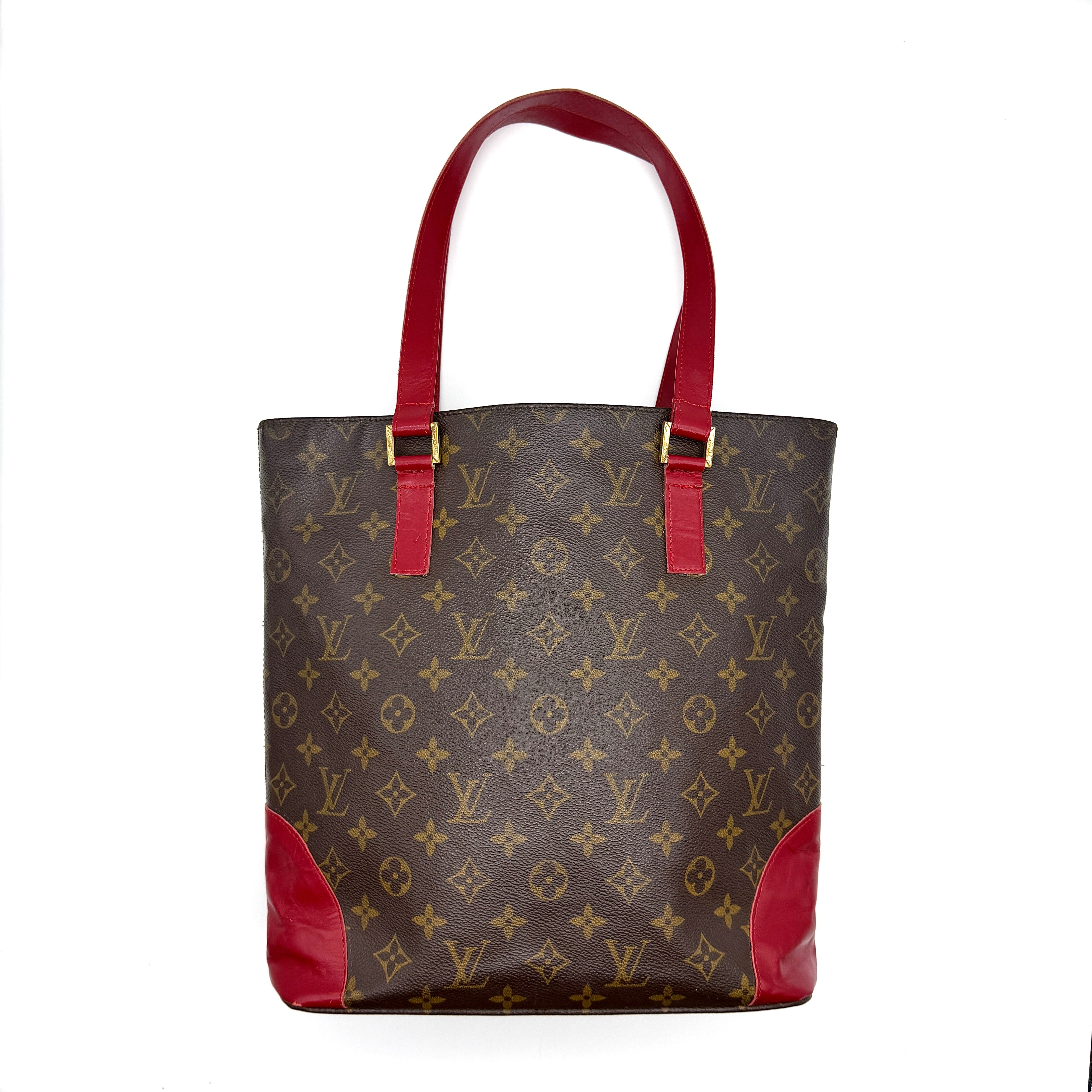 Louis Vuitton Monogram Vavin MM Tote Bag Brown/Red