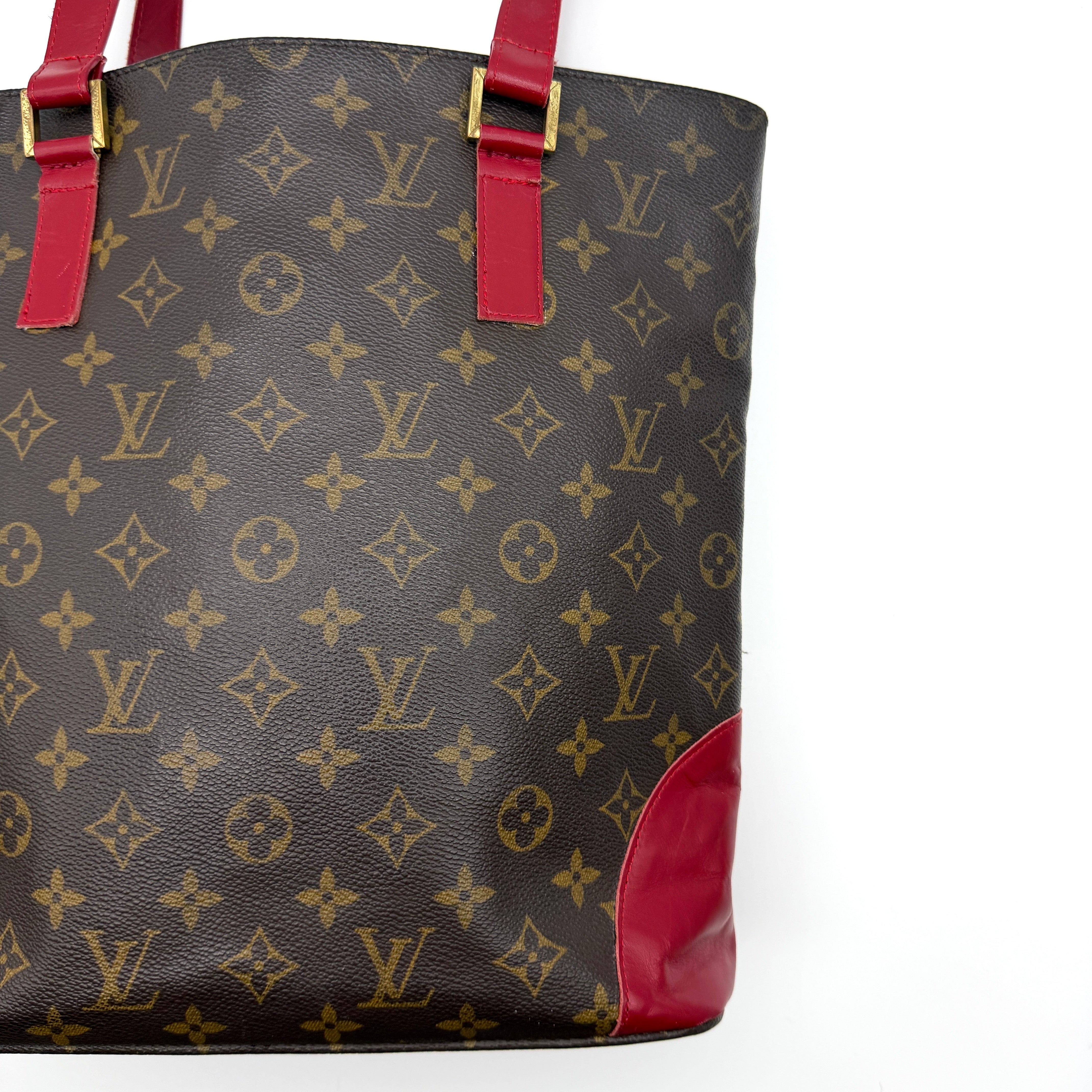 Louis Vuitton Monogram Vavin MM Tote Bag Brown/Red