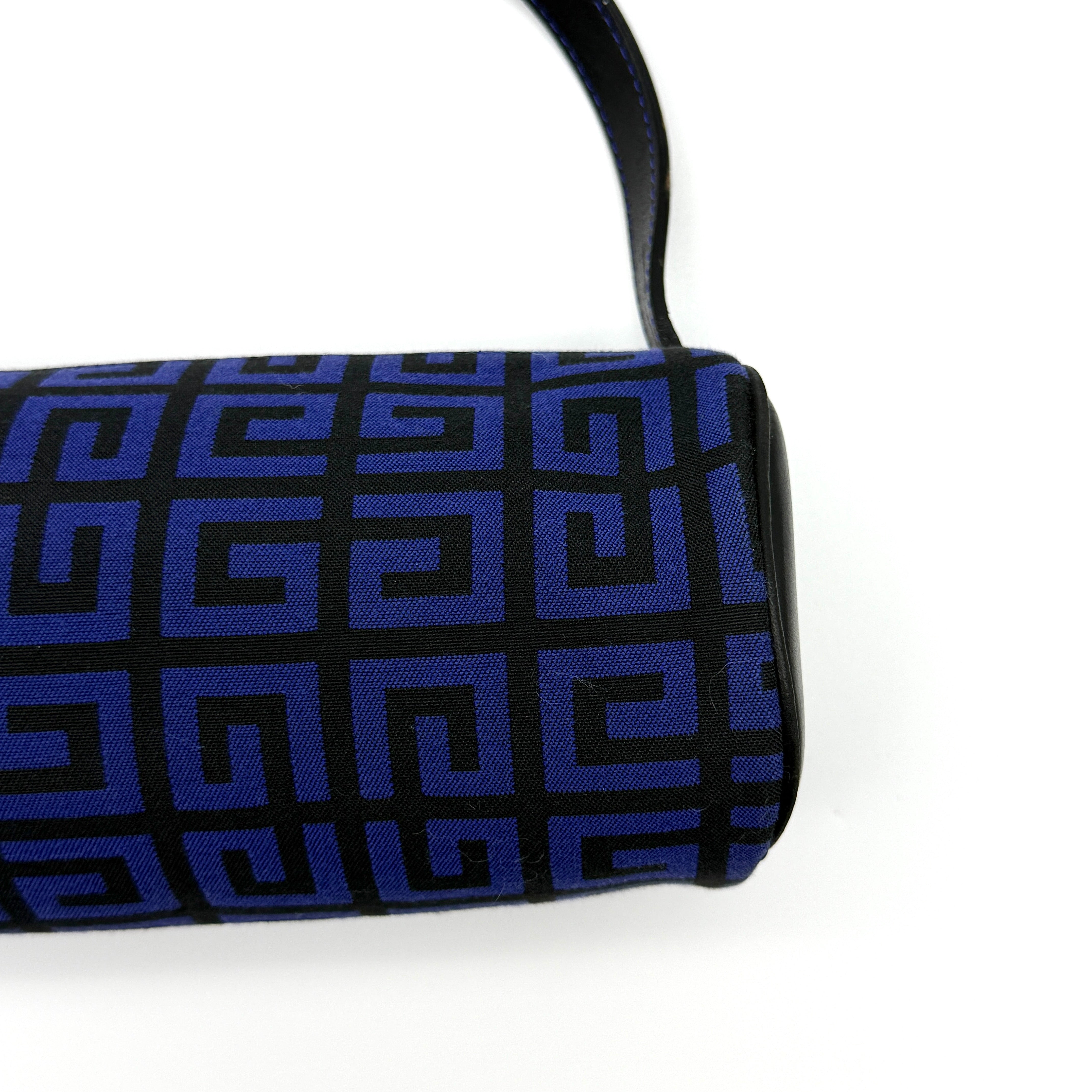 Givenchy 4G Monogram Baguette Bag Blue/Black