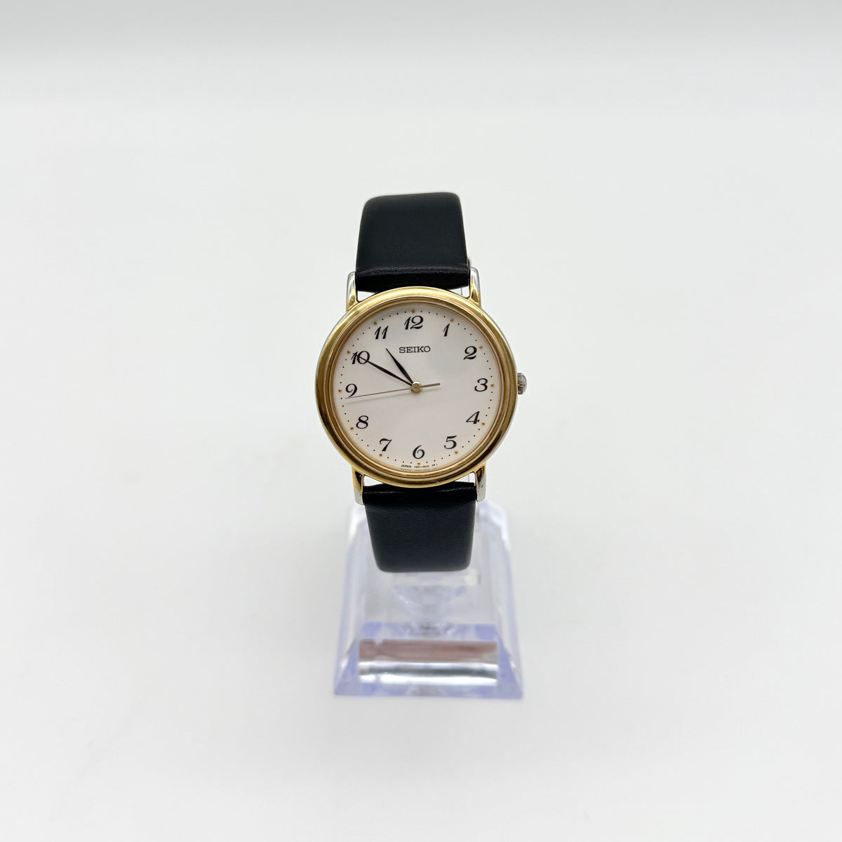 Seiko White Dial 7N01-0BH0 Quartz Wristwatch Gold