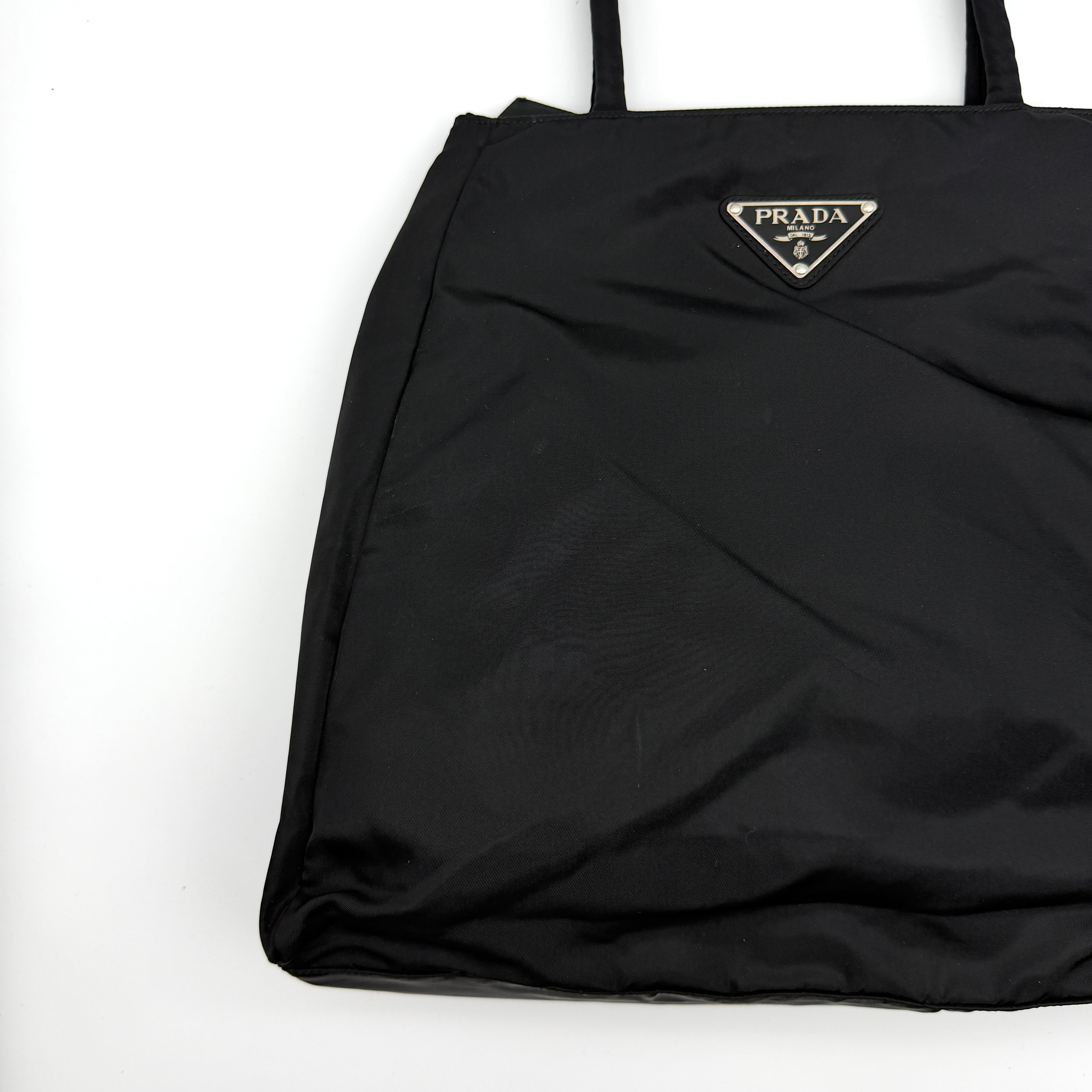 Prada Tessuto Nylon City Tote Bag Black