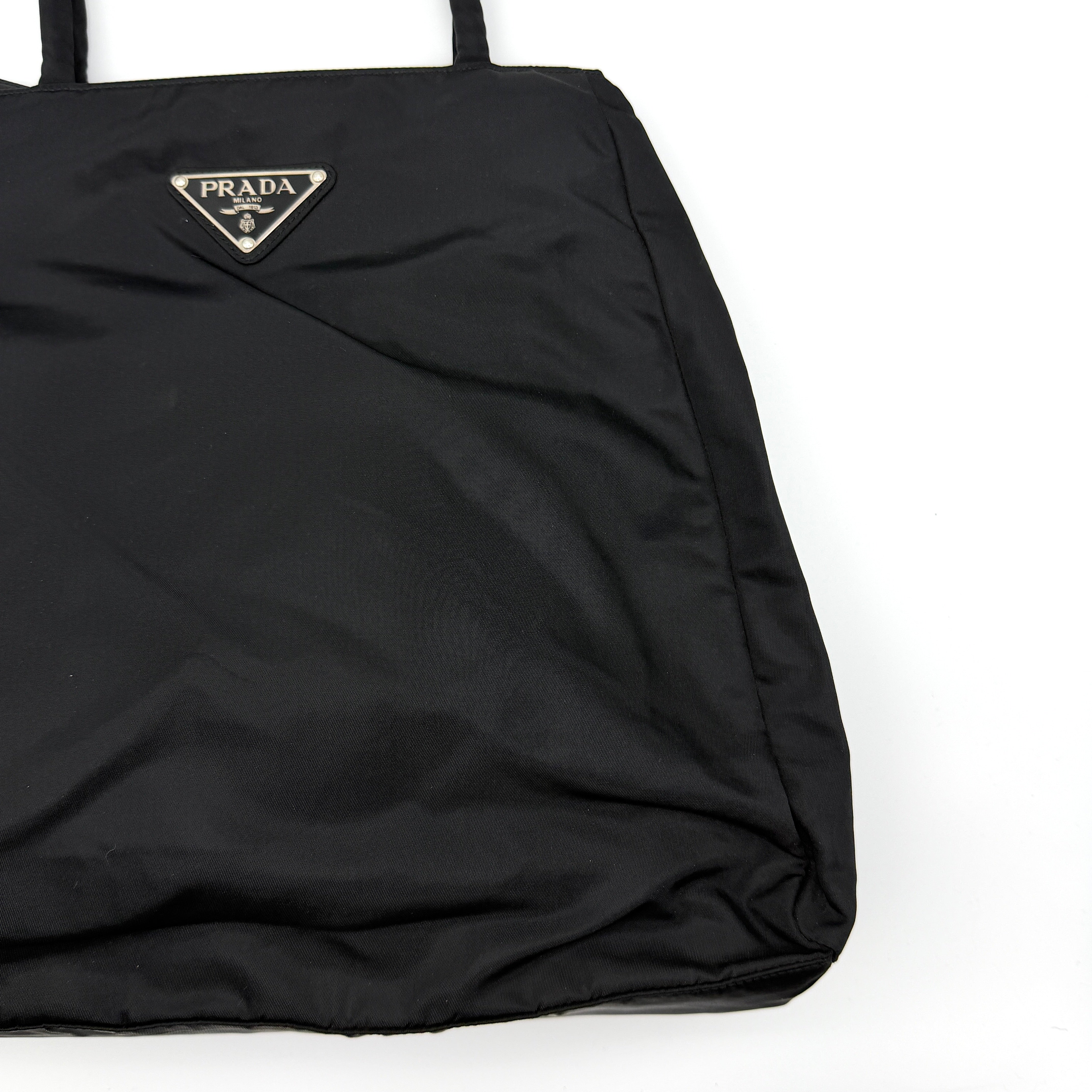 Prada Tessuto Nylon City Tote Bag Black