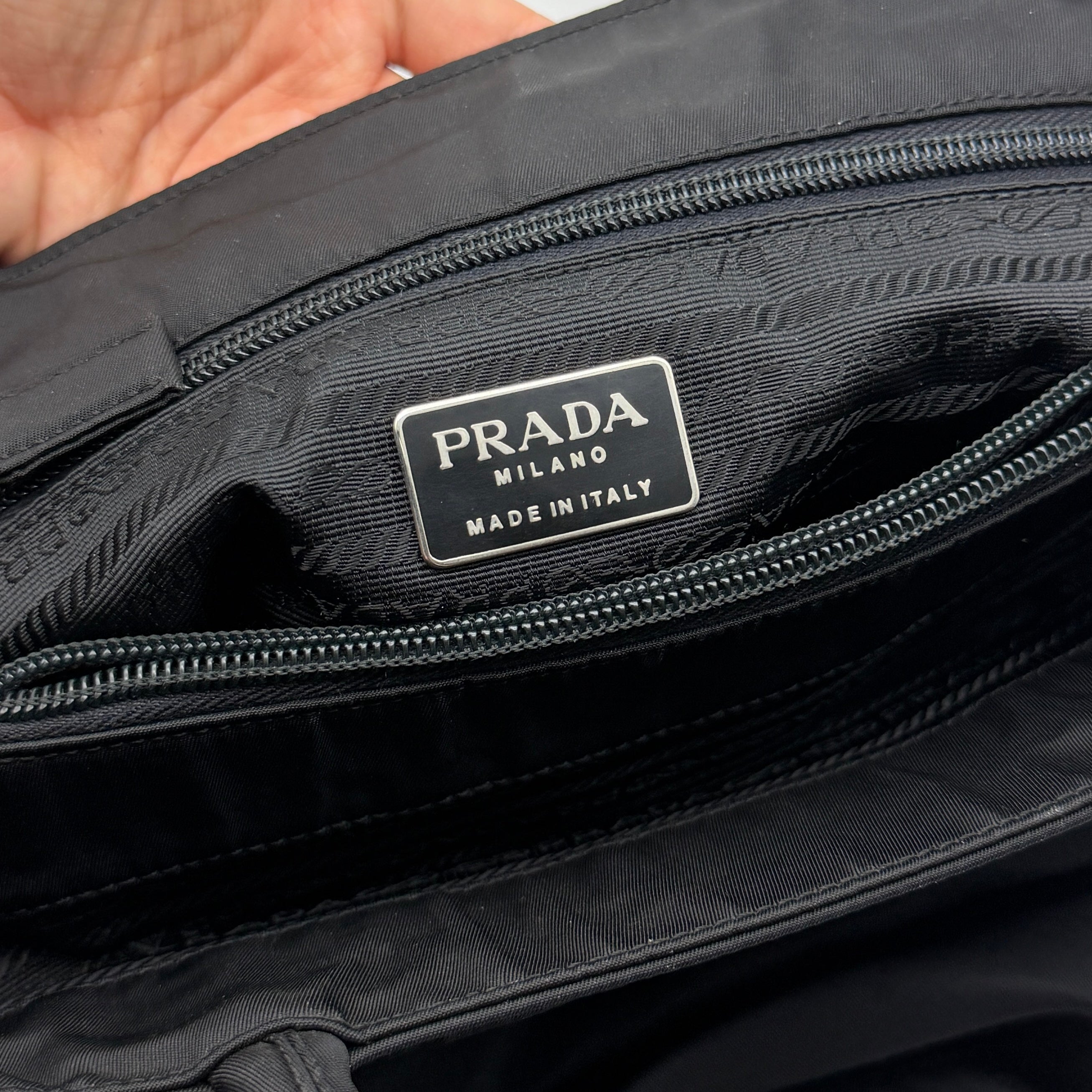 Prada Tessuto Nylon City Tote Bag Black