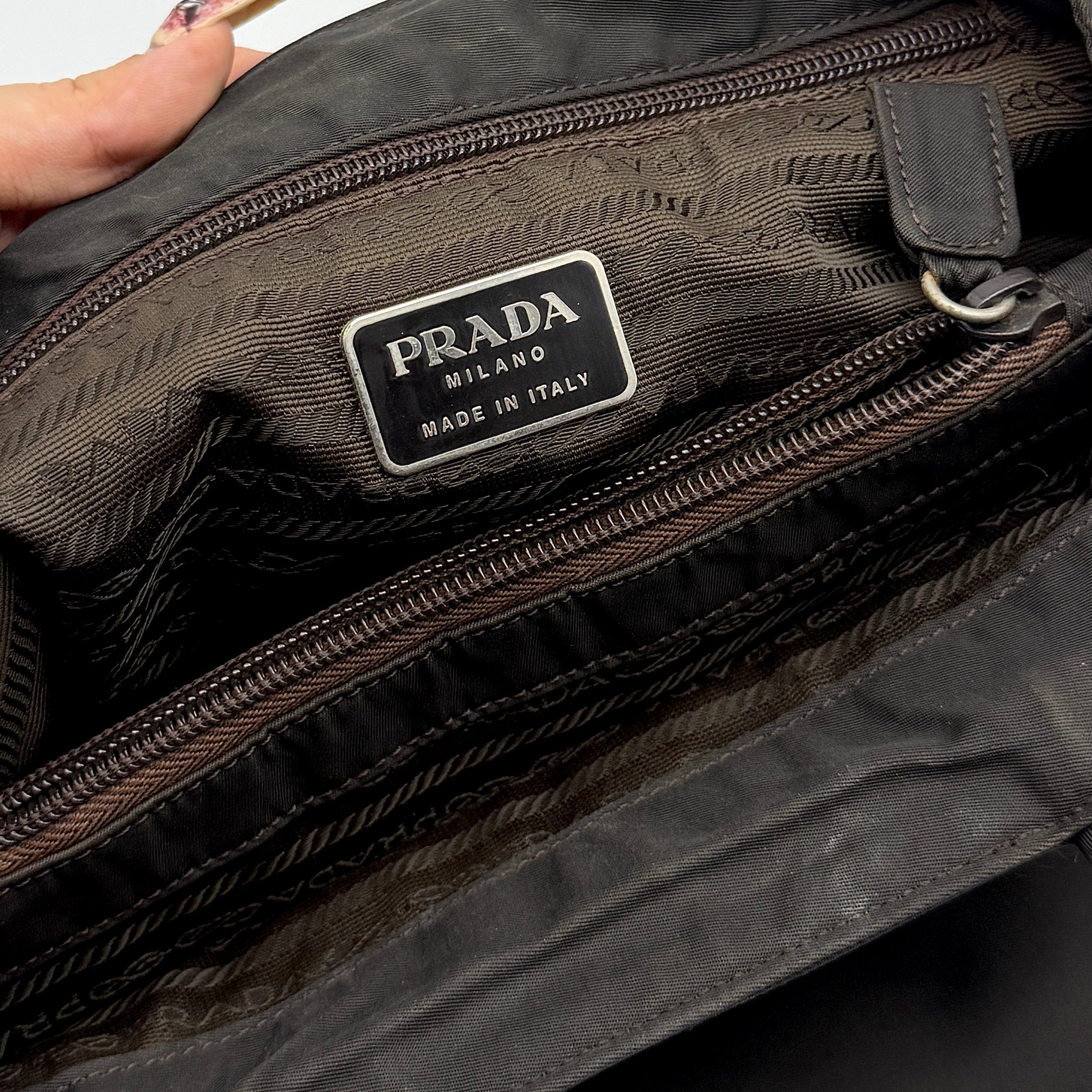 Prada Tessuto Nylon City Tote Bag Black