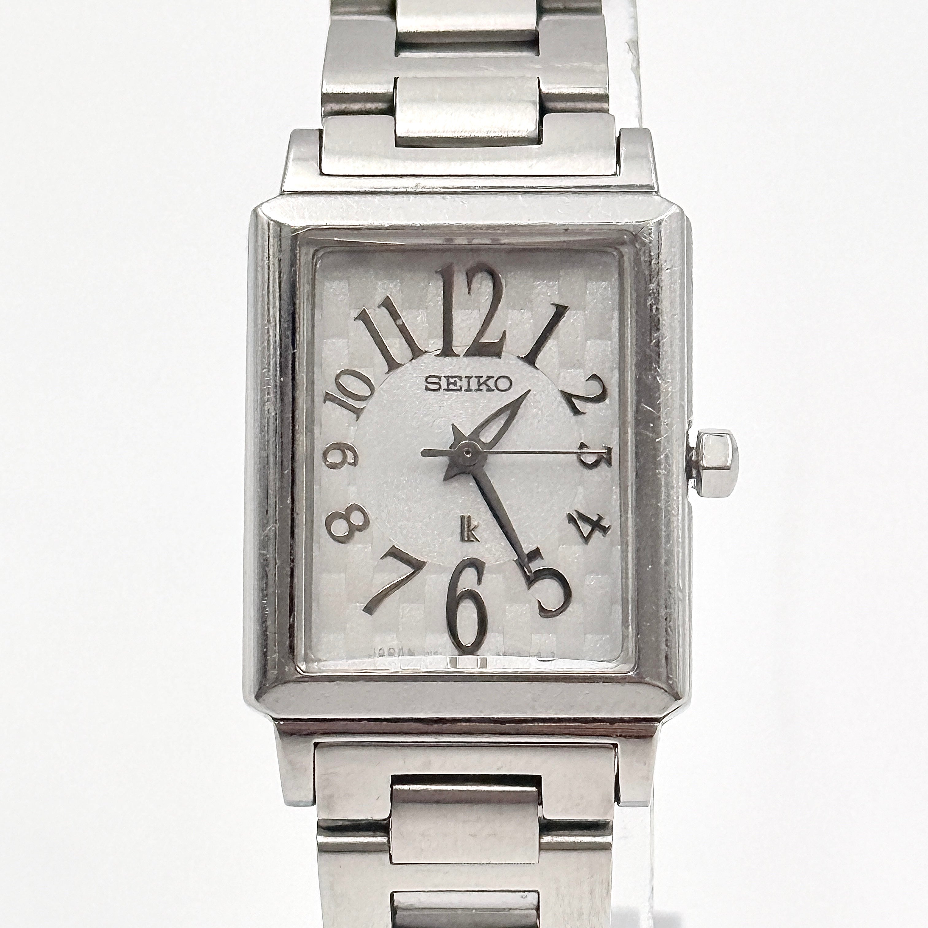 Seiko Lukia (LK) Stainless Steel Tank Watch