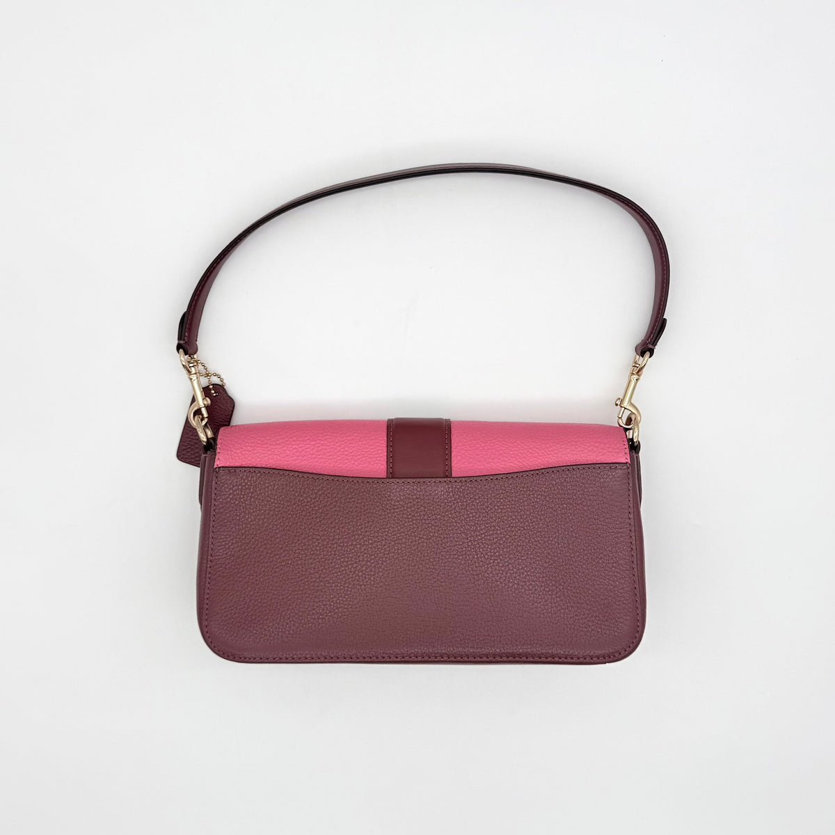 Coach 2Way Georgie Colorblock Shoulder Bag Chalk/Confetti Pink