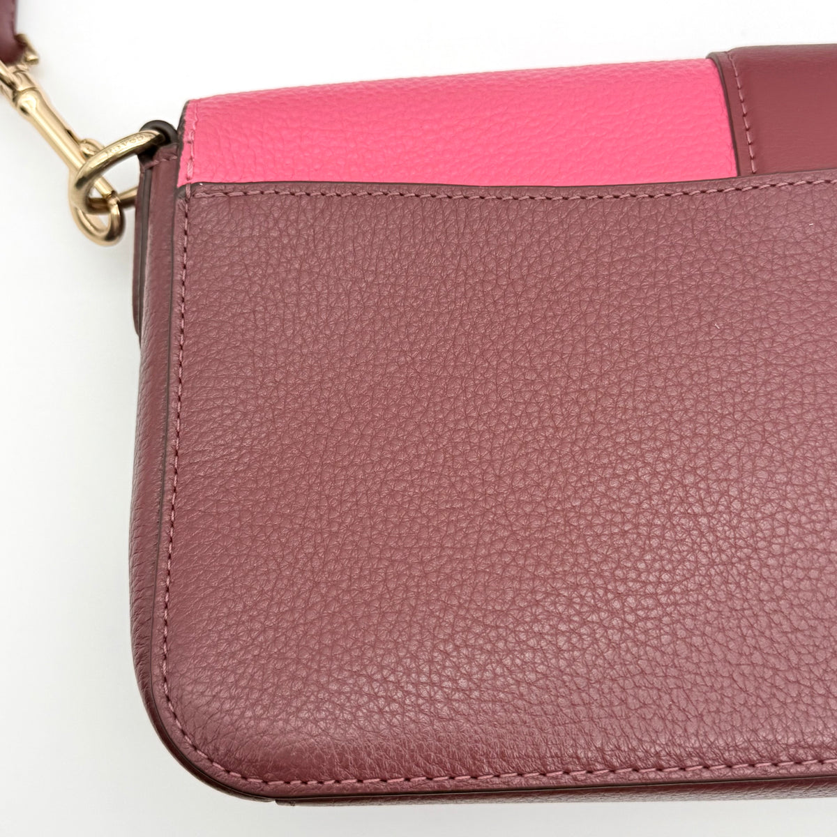 Coach 2Way Georgie Colorblock Shoulder Bag Chalk/Confetti Pink
