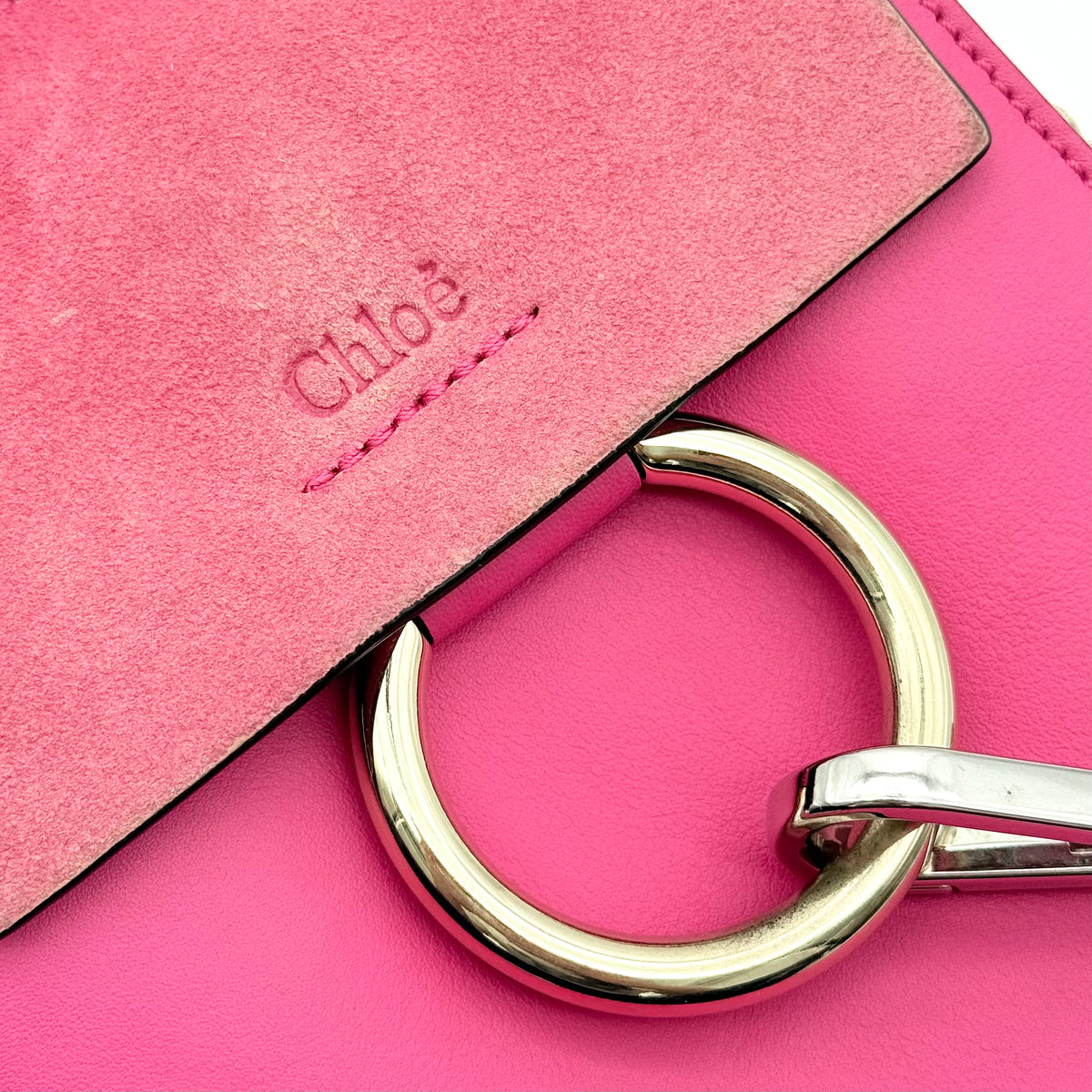Chloé Small Faye Bracelet Crossbody Bag Fuchsia Pink