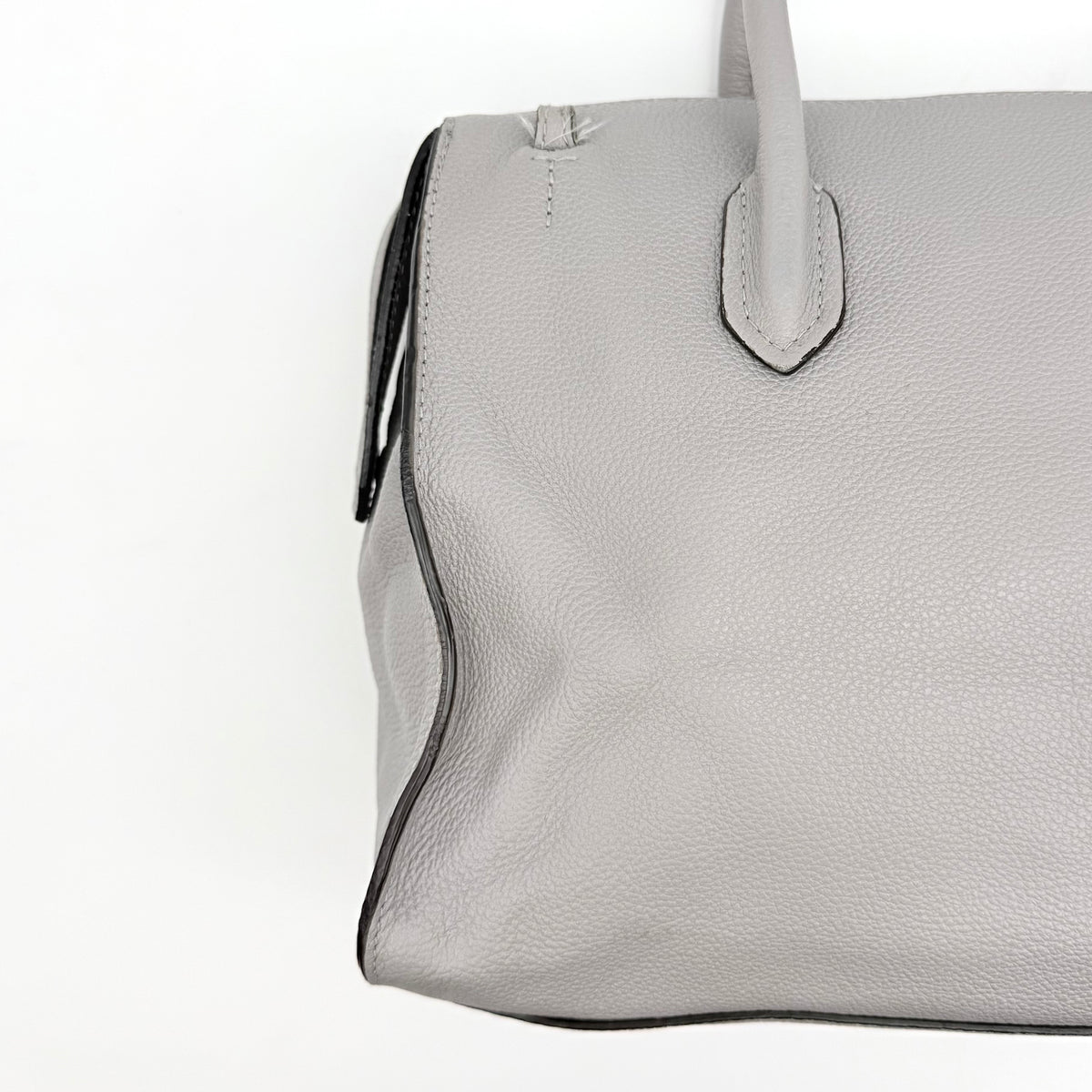 Furla 2Way Pin Satchel Handbag Grey