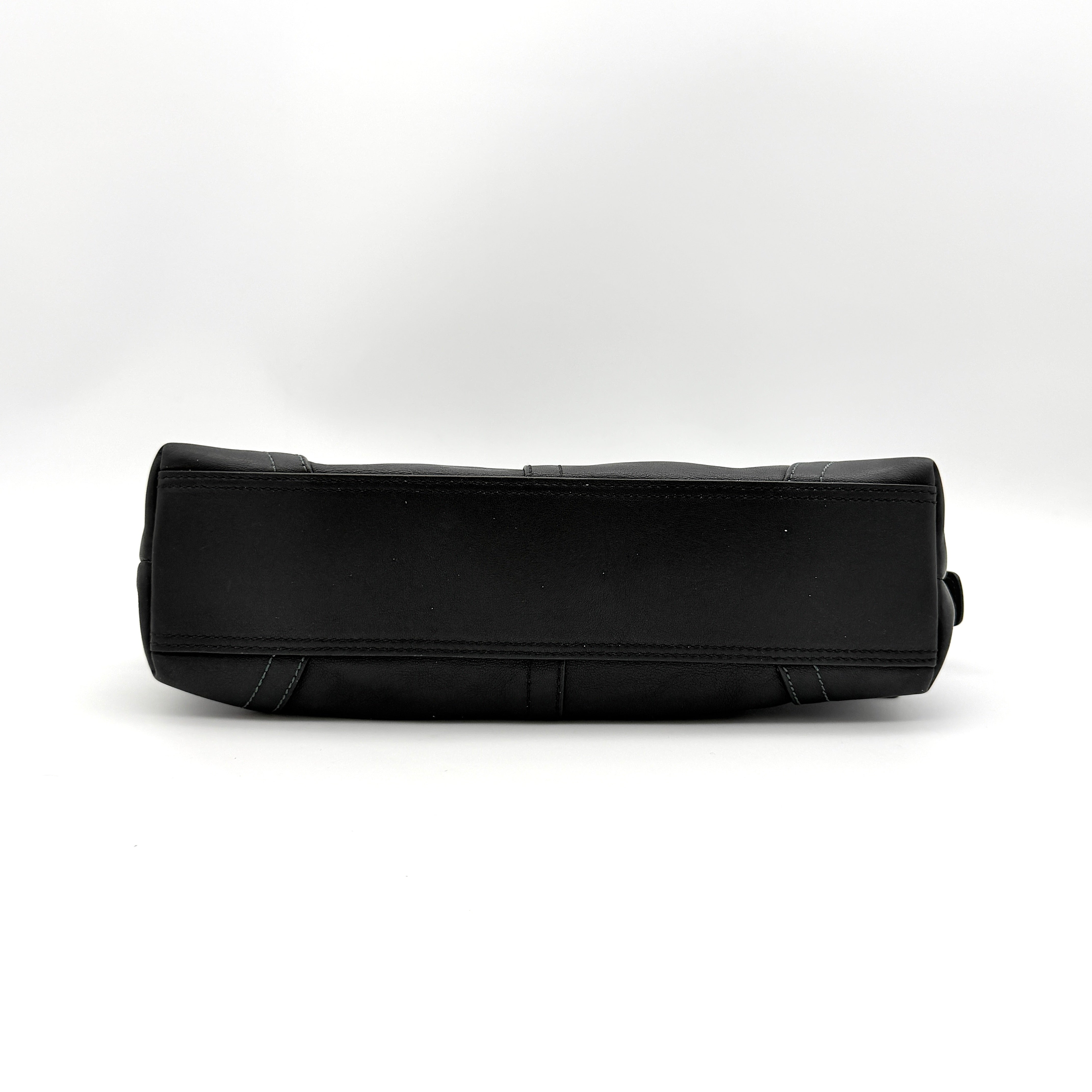 Coach Y2K Hampton Demi Baguette Shoulder Bag Black