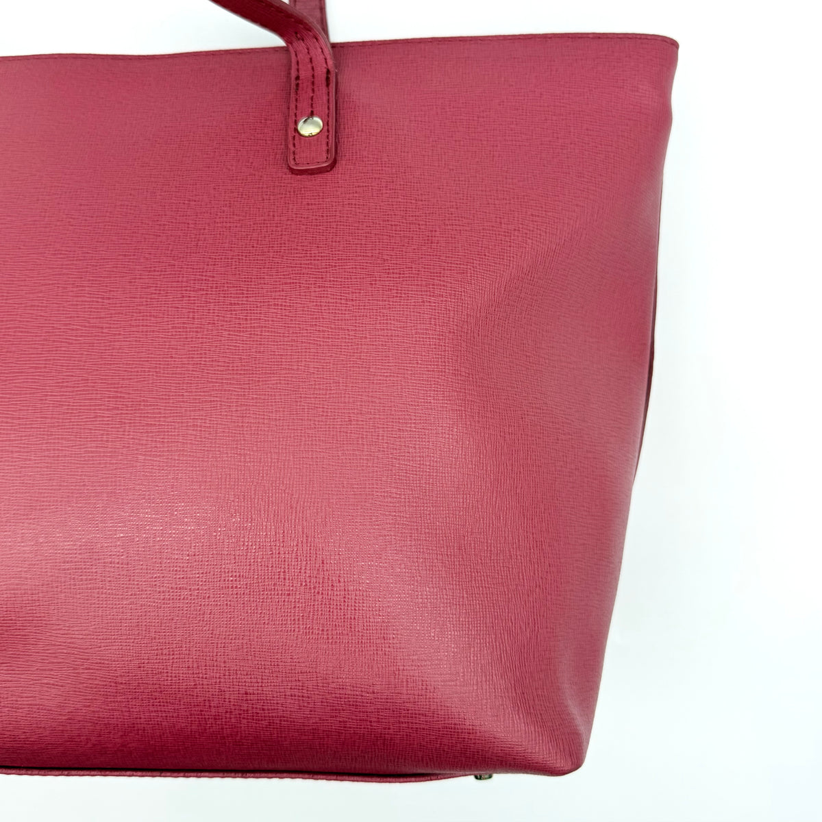 Furla Leather Tote Bag Red