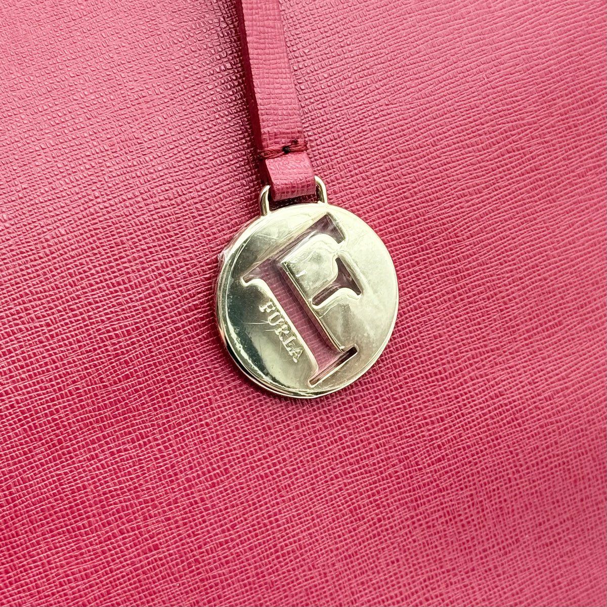 Furla Leather Tote Bag Red