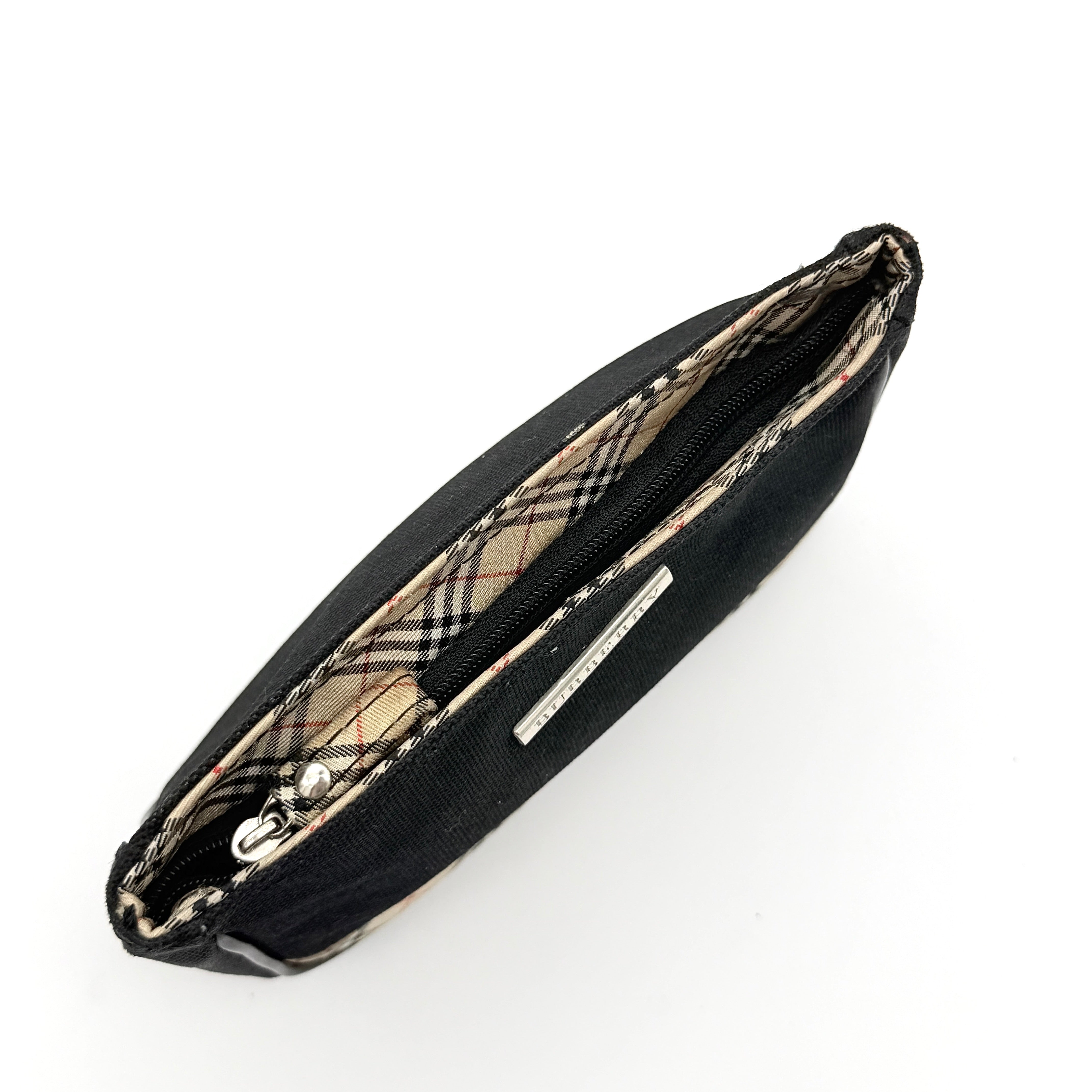 Burberry Nova Check Nylon Pouch Beige/Black