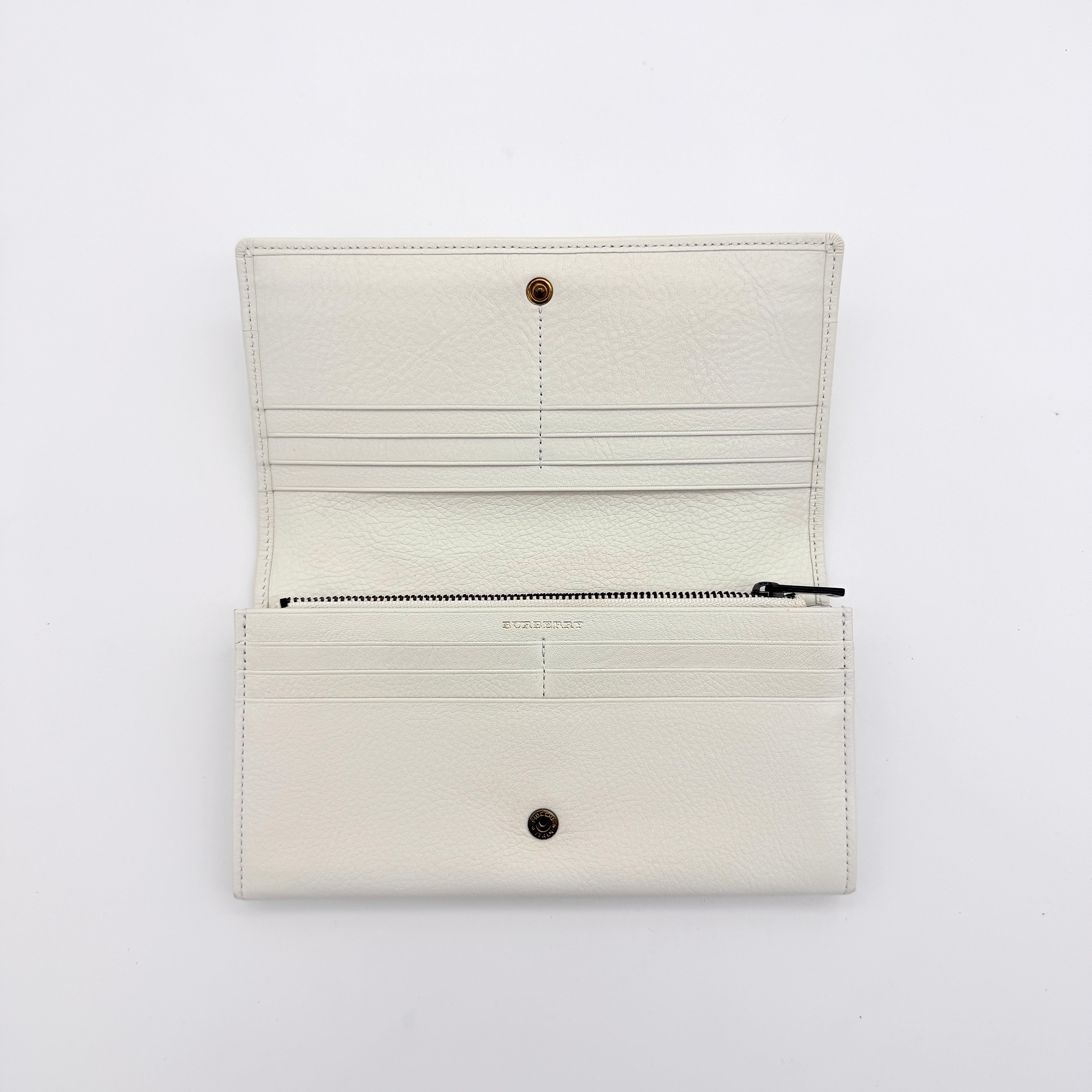Burberry Quilted Continental Wallet Yellow/White