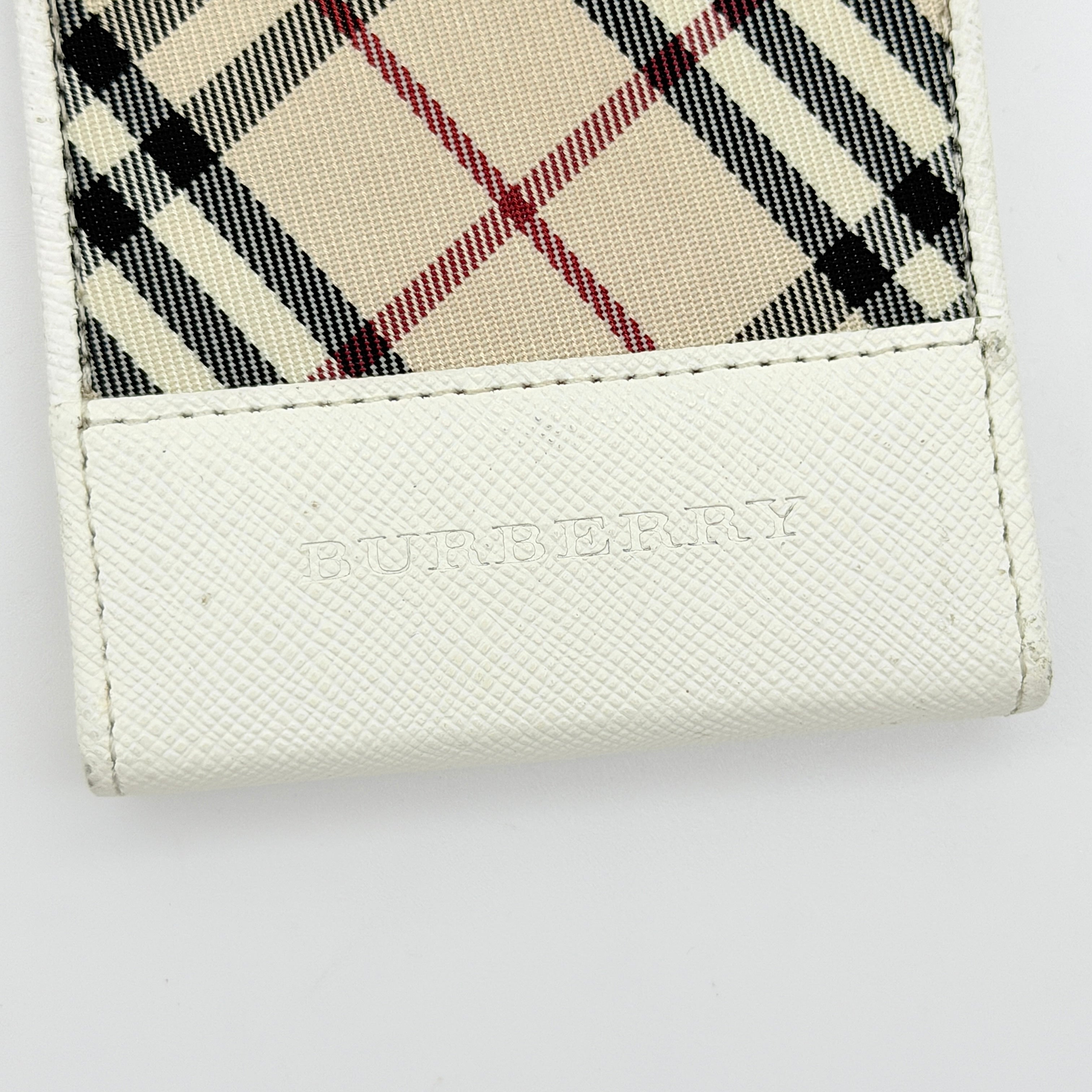 Burberry Nova Check Kisslock Coin Case Beige