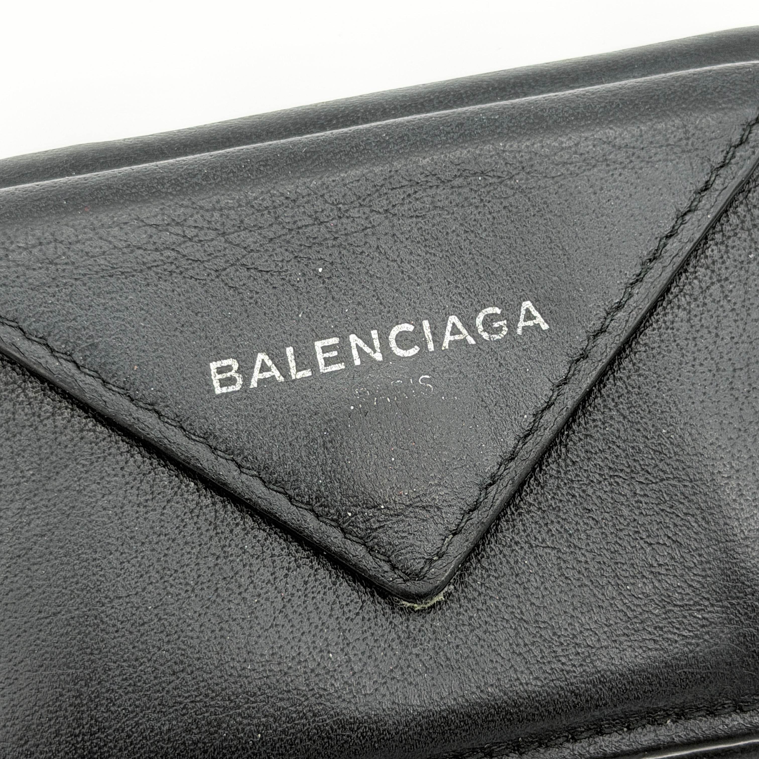 Balenciaga Papier Mini Wallet Black