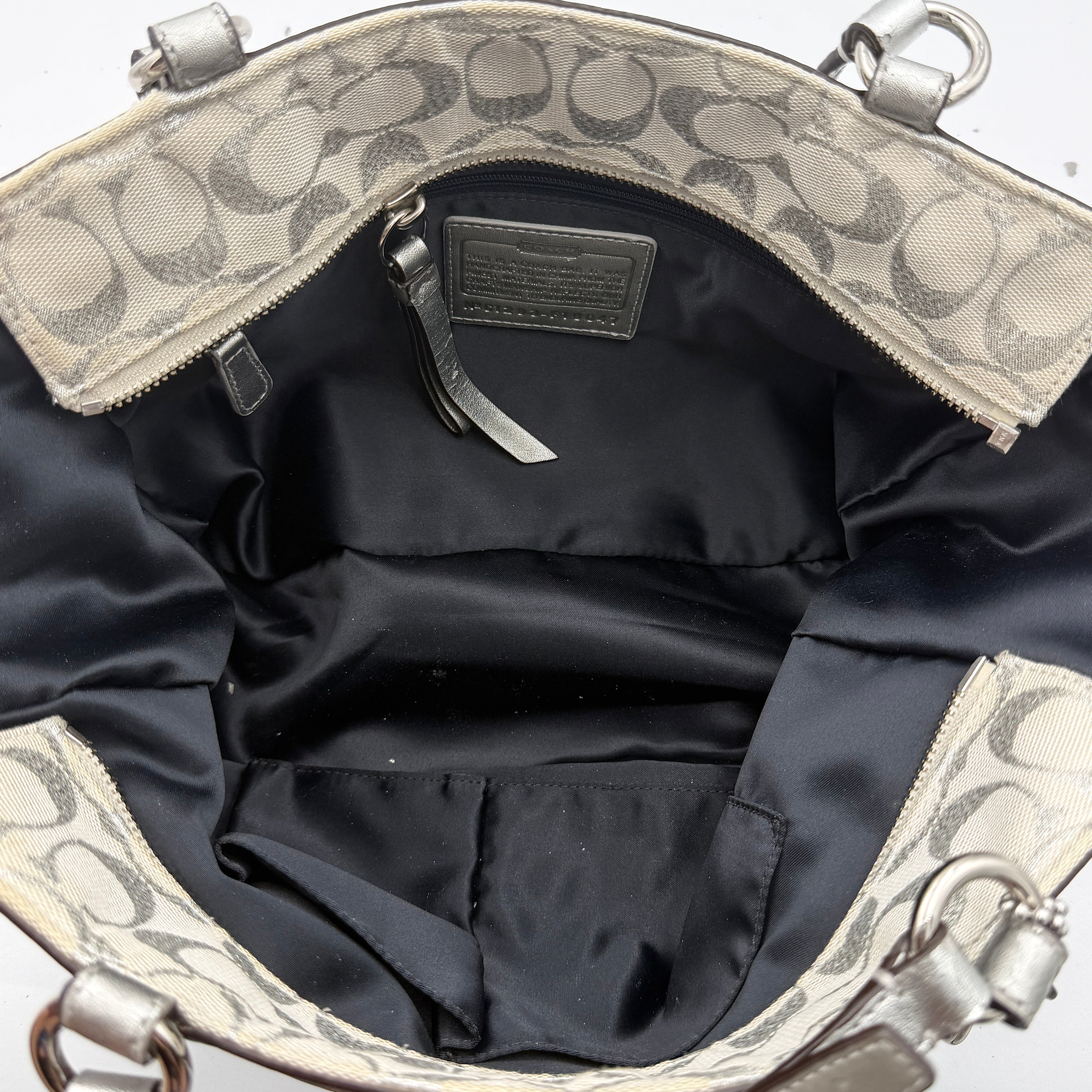 Coach Y2K Denim Patchwork Tote Bag Blue