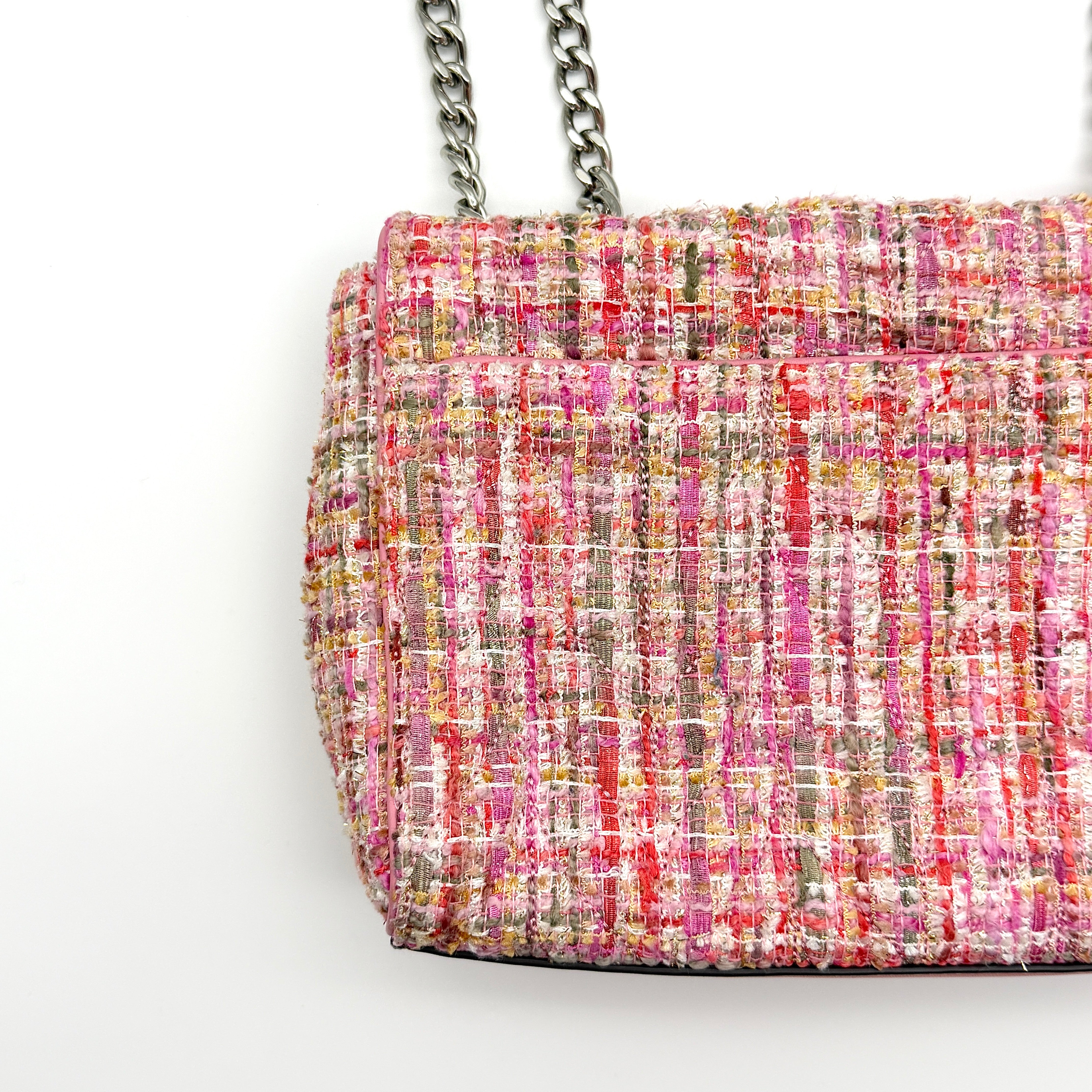 Kate Spade 2Way Briar Lane Emelyn Quilted Tweed Shoulder Bag Pink