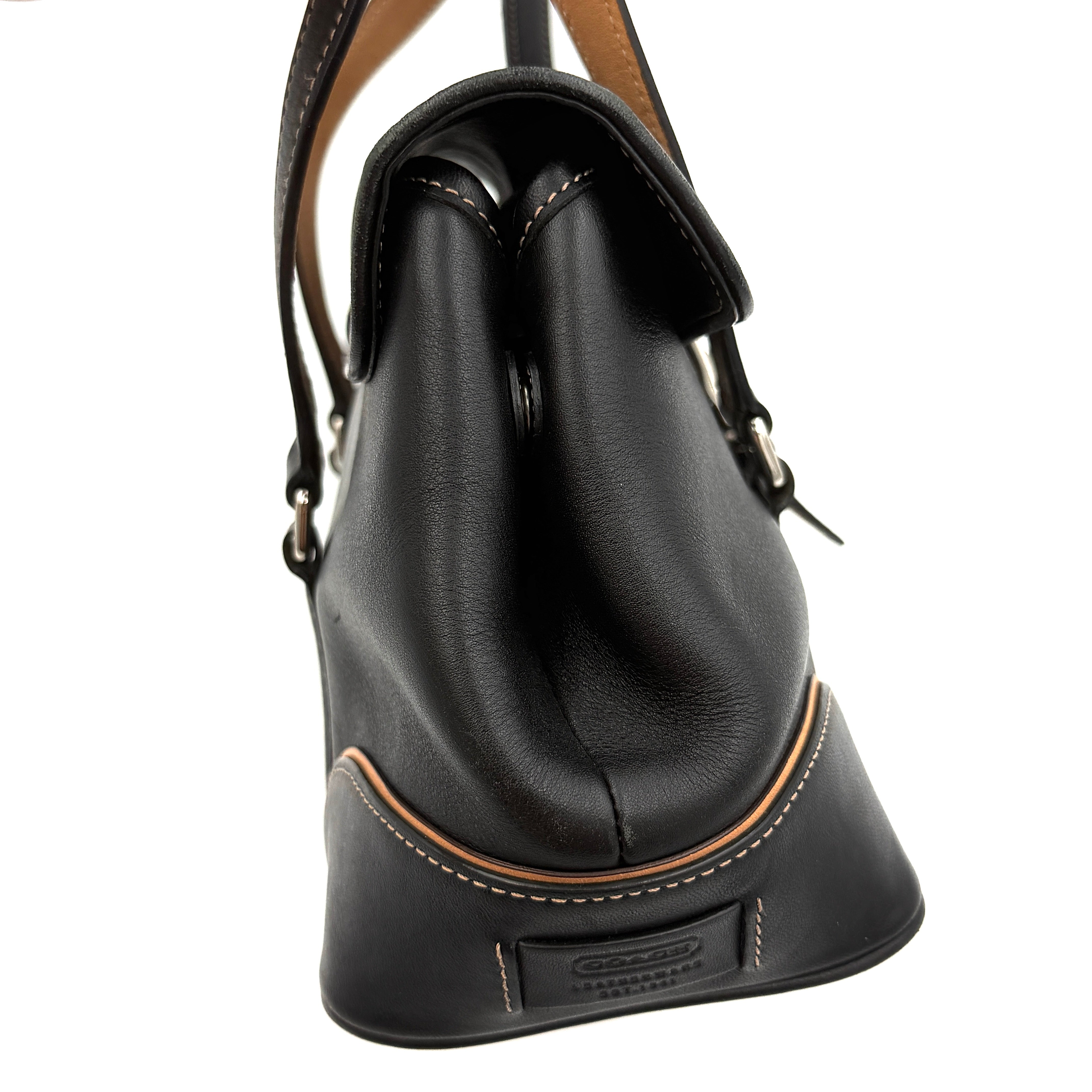 Coach Y2K Hampton Satchel Shoulder Bag Black