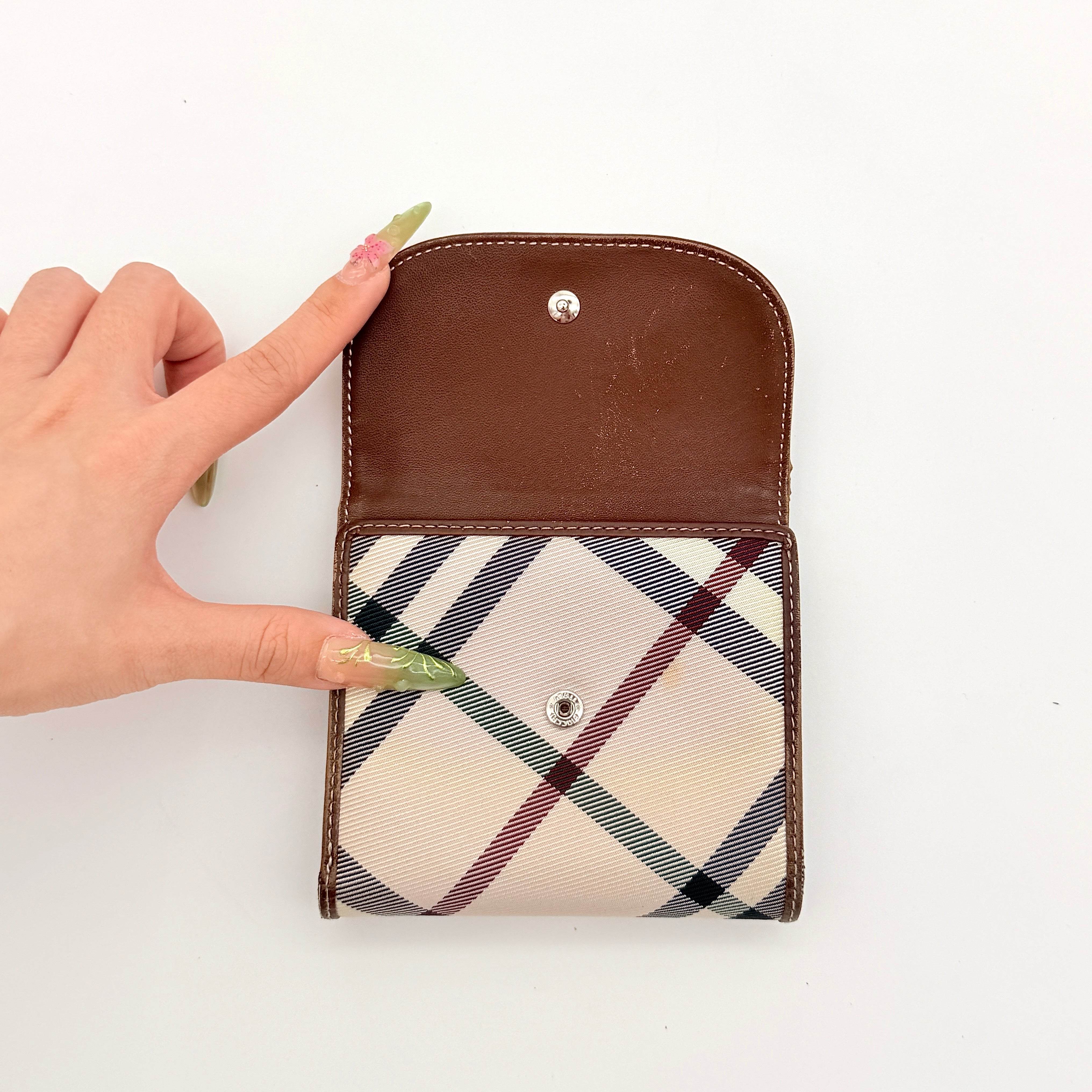 Burberry Blue Label Nova Check Wallet Beige