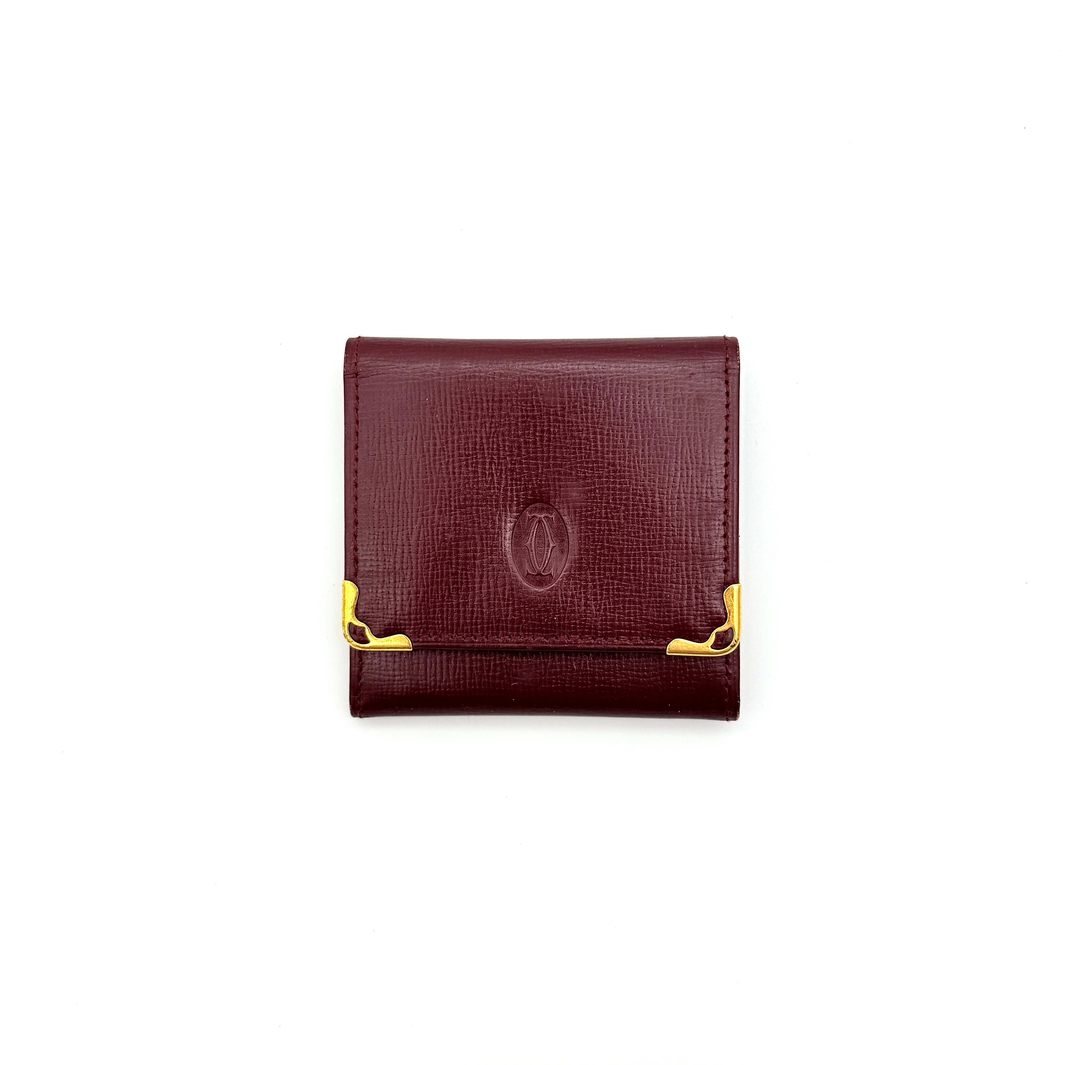 Cartier Must de Cartier Coin Purse Burgundy
