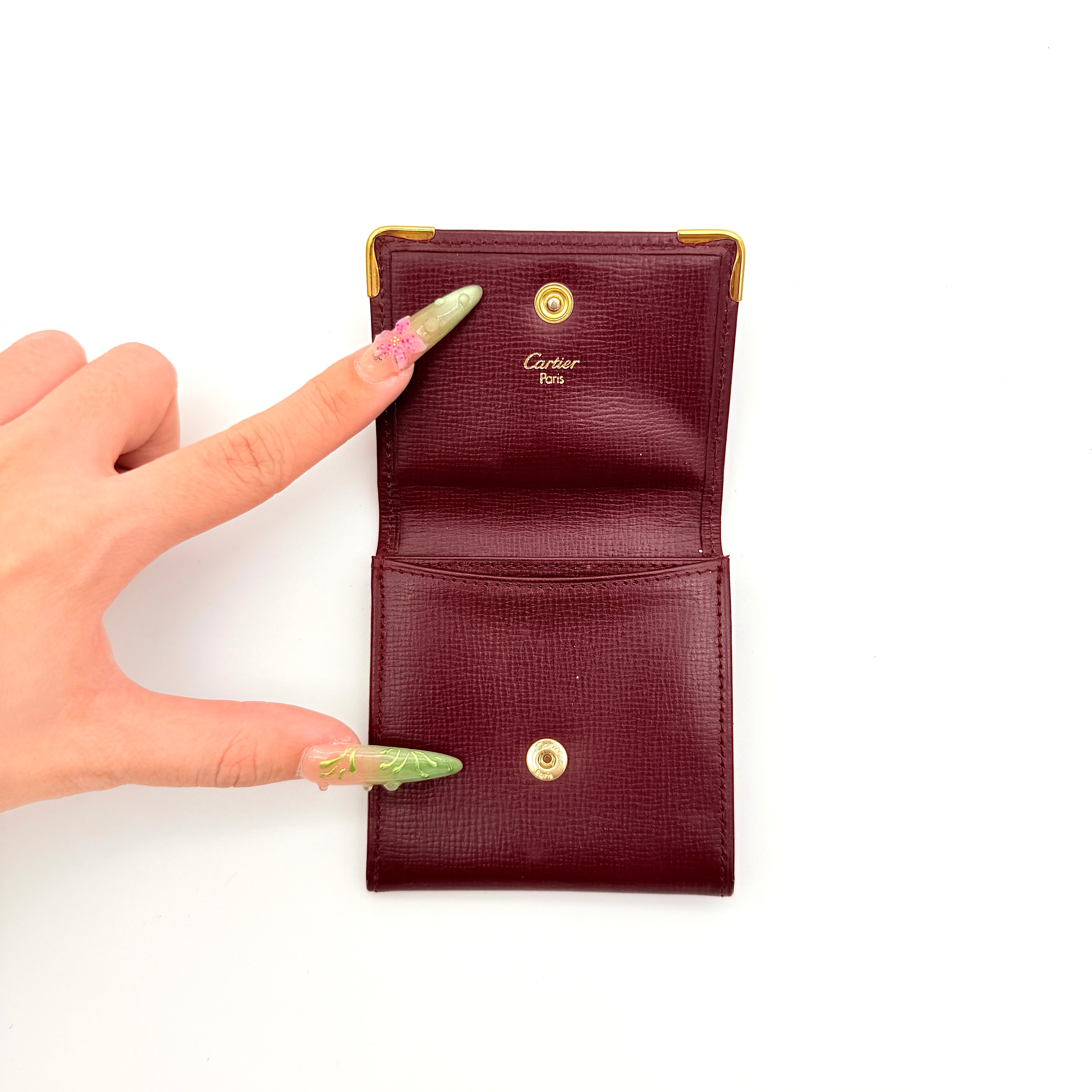 Cartier Must de Cartier Coin Purse Burgundy