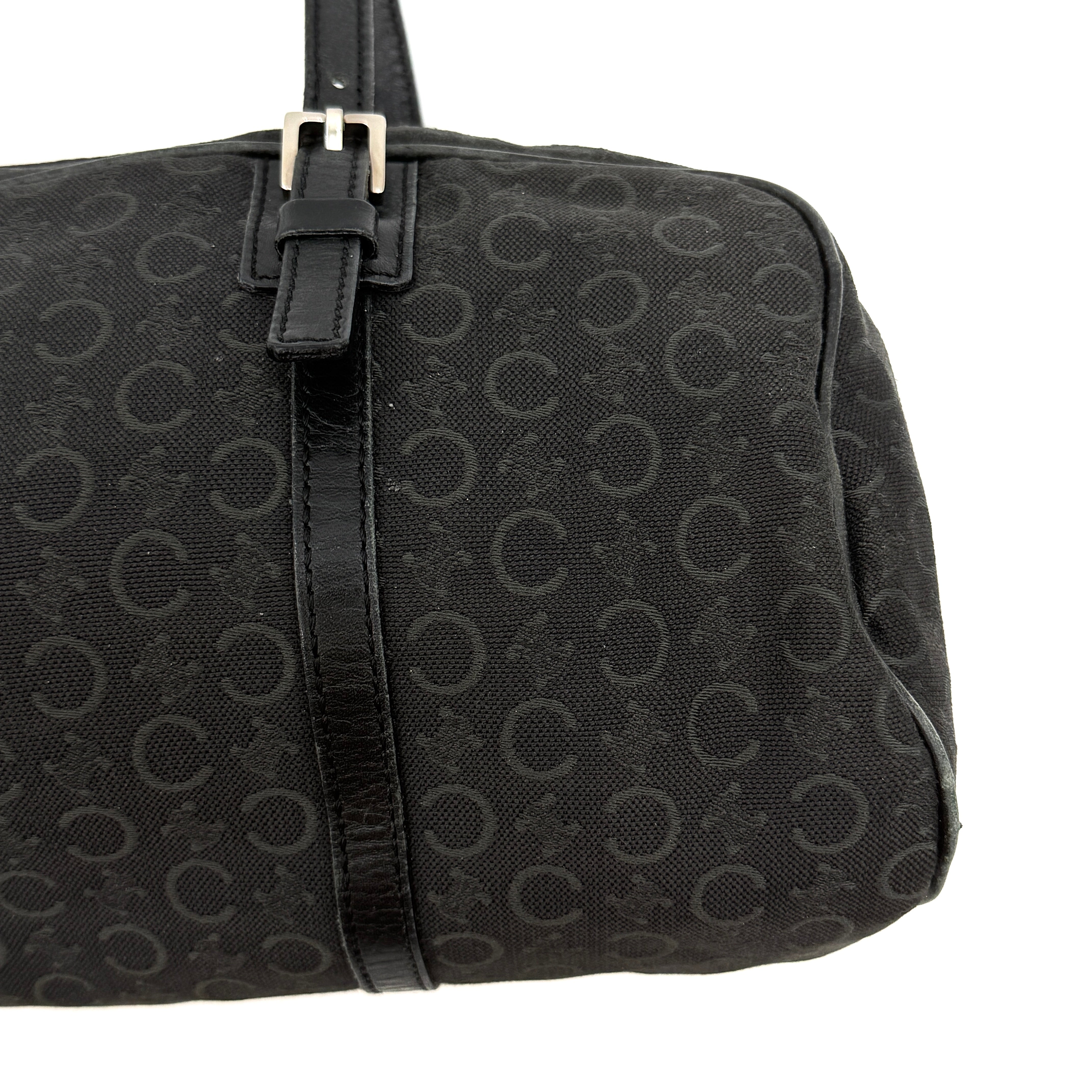 Celine C Macadam Shoulder Bag Black