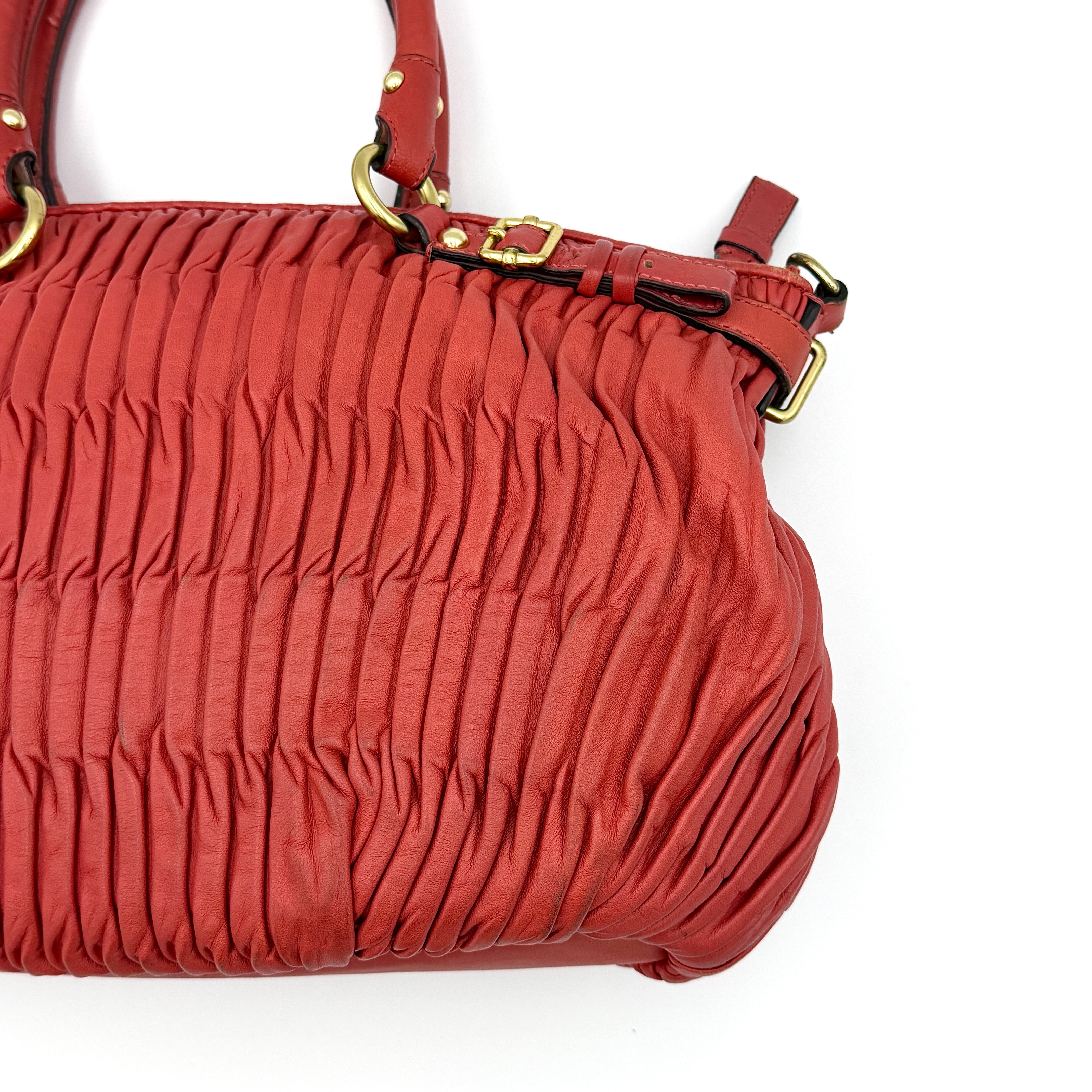 Coach 2Way Signature Madison Shoulder Bag Red