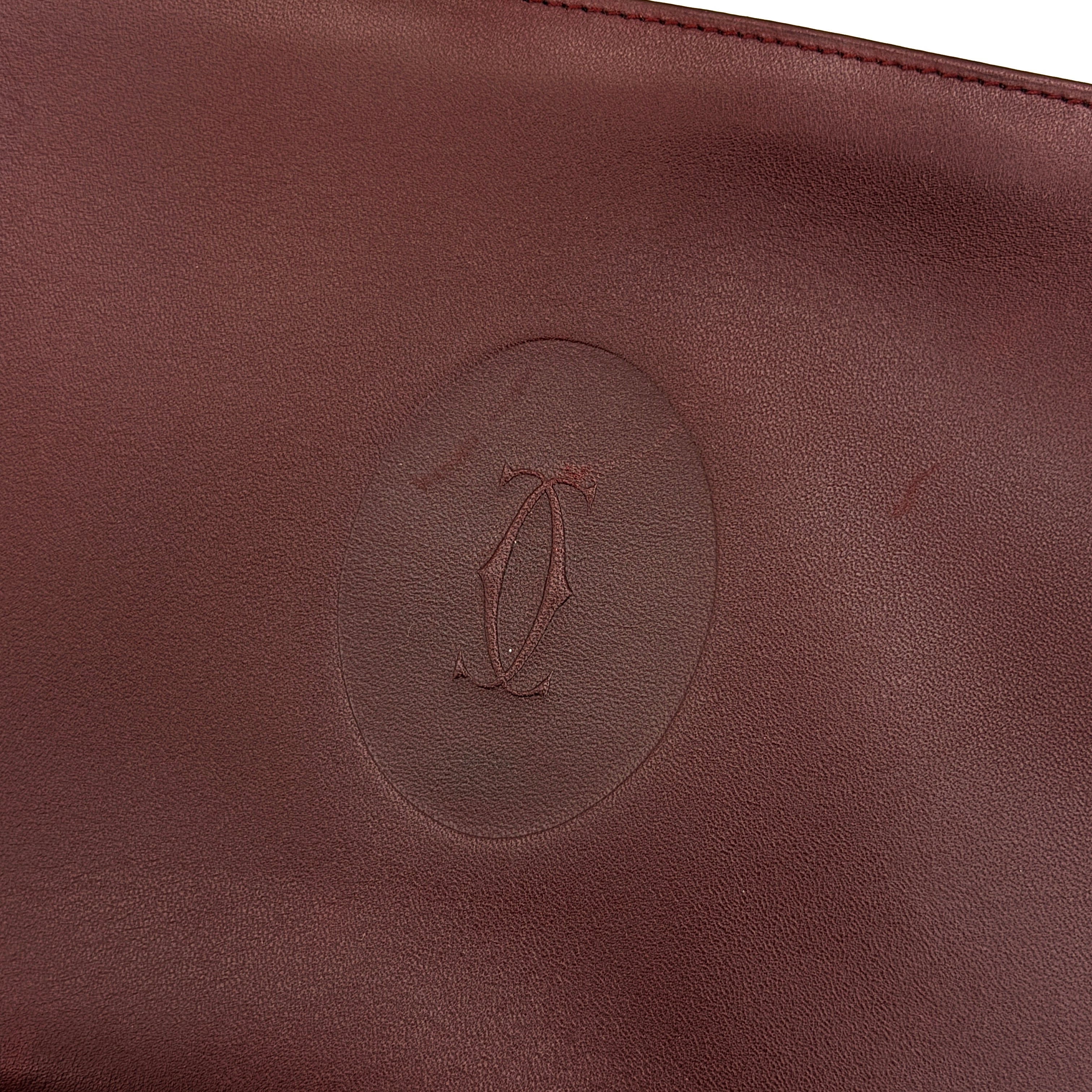 Cartier Must de Cartier Bordeaux Pouch Burgundy