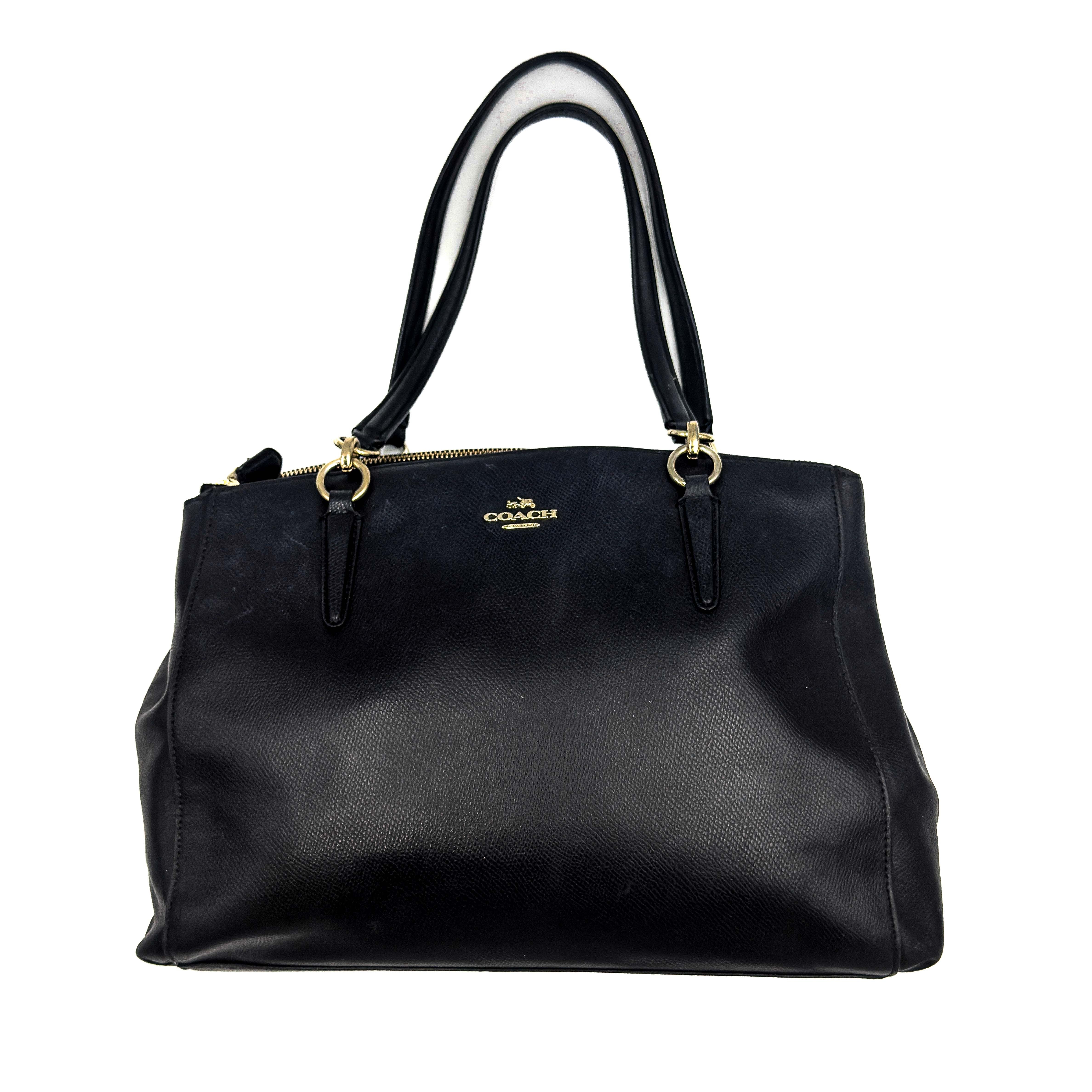 Coach 2Way Christie Carryall Handbag Black