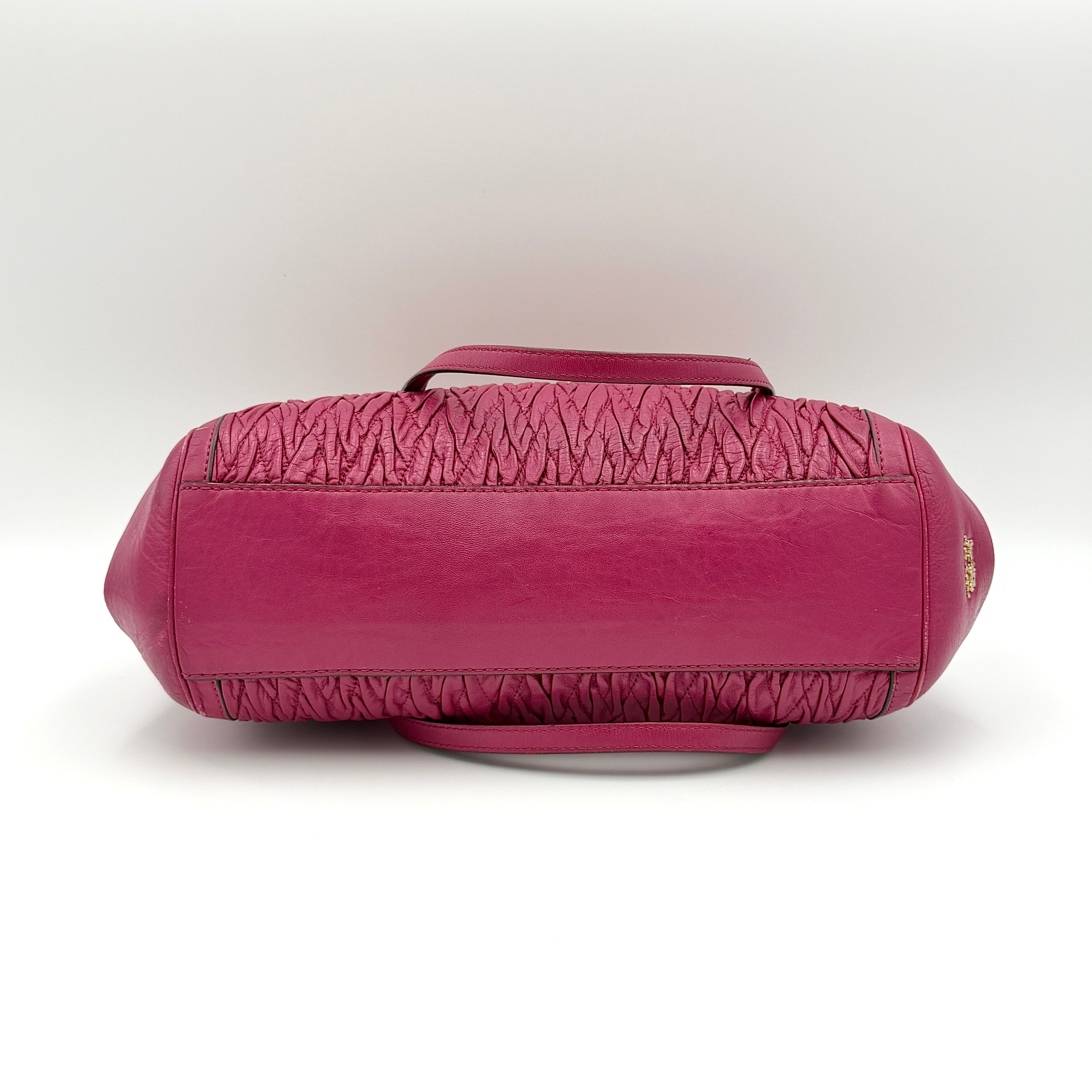 Coach 2Way Madison Gathered Twist Madeline Satchel Handbag Pink