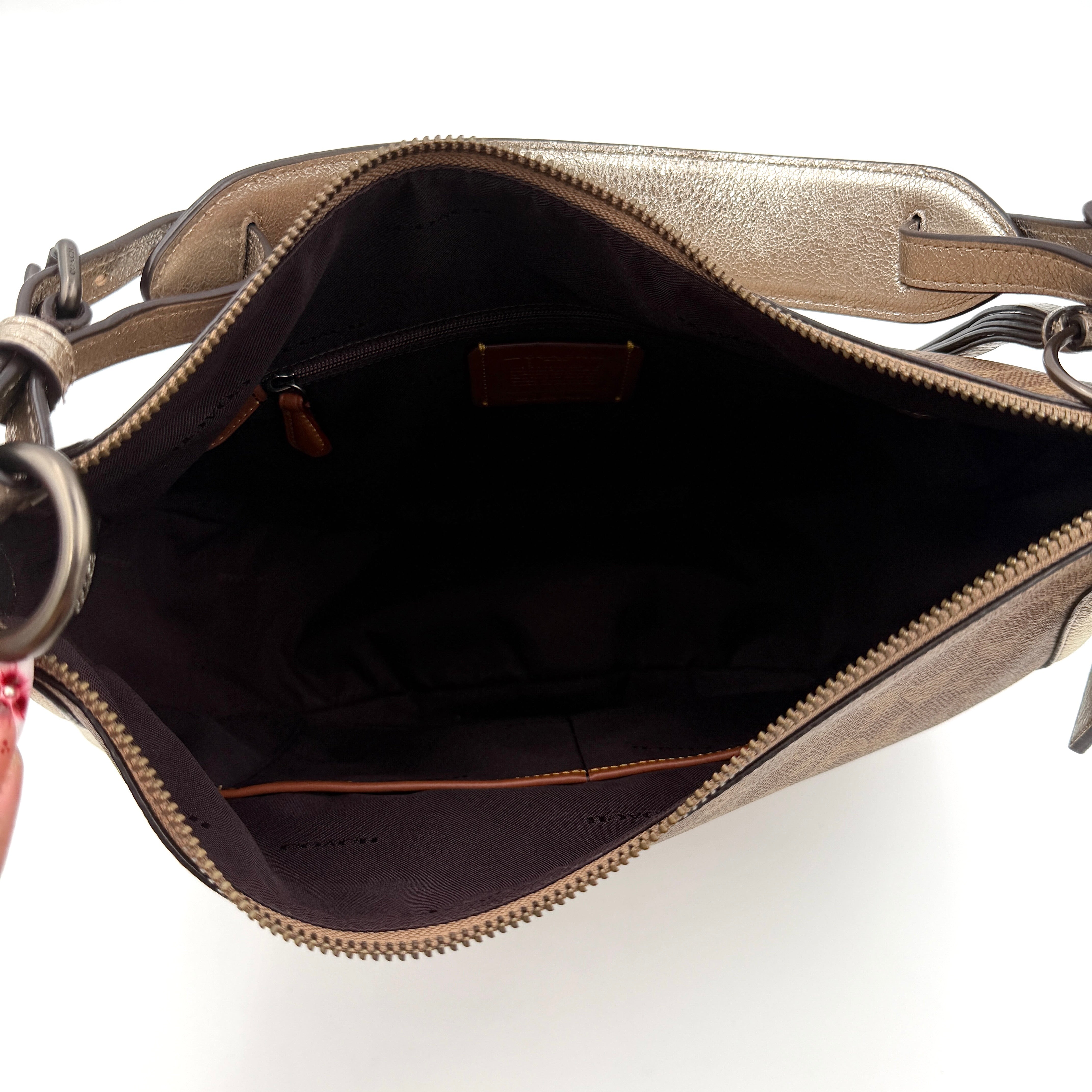 Coach 2Way Sutton Hobo Shoulder Bag Brown
