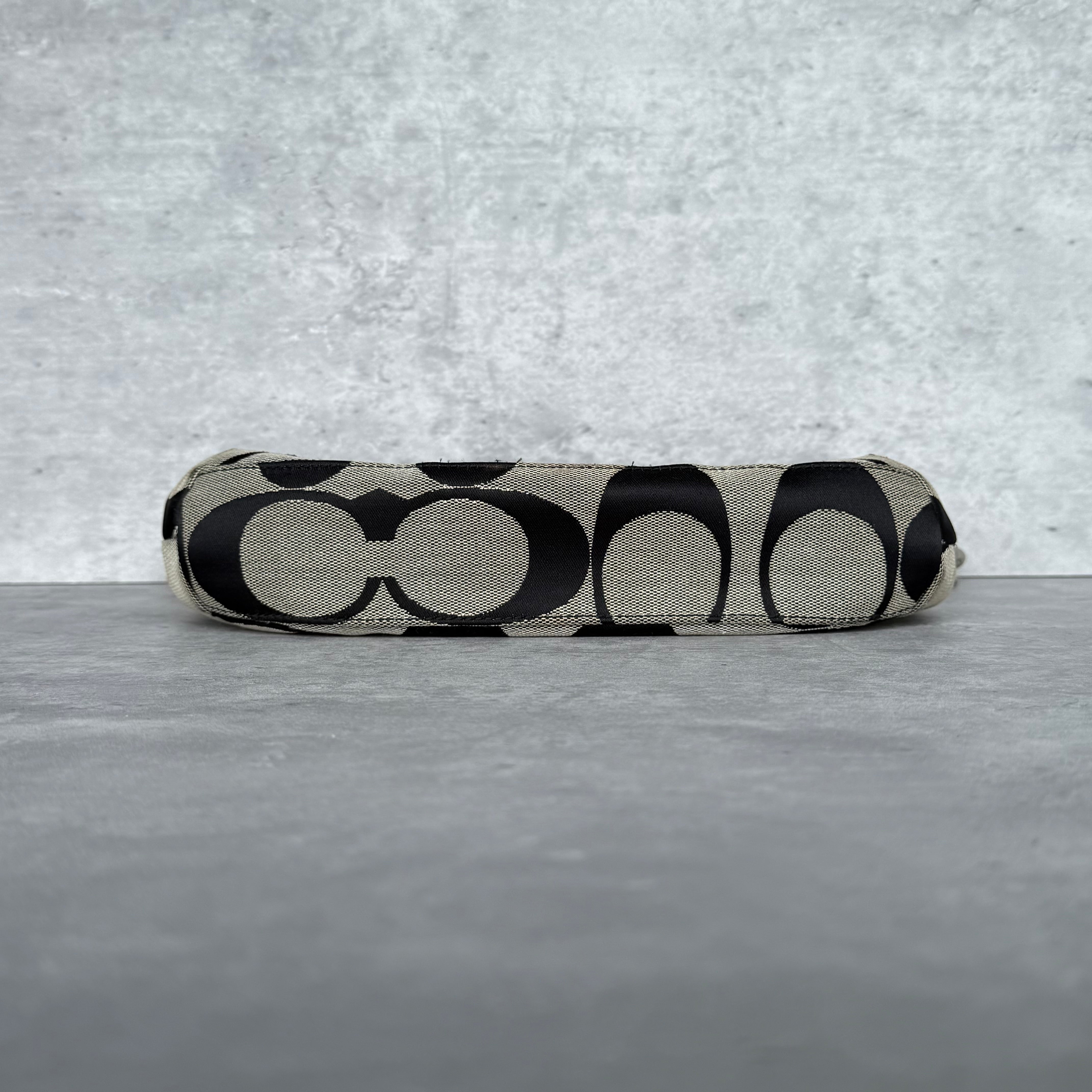 Coach 2Way Signature Stripe ShoulderBag Grey/Black