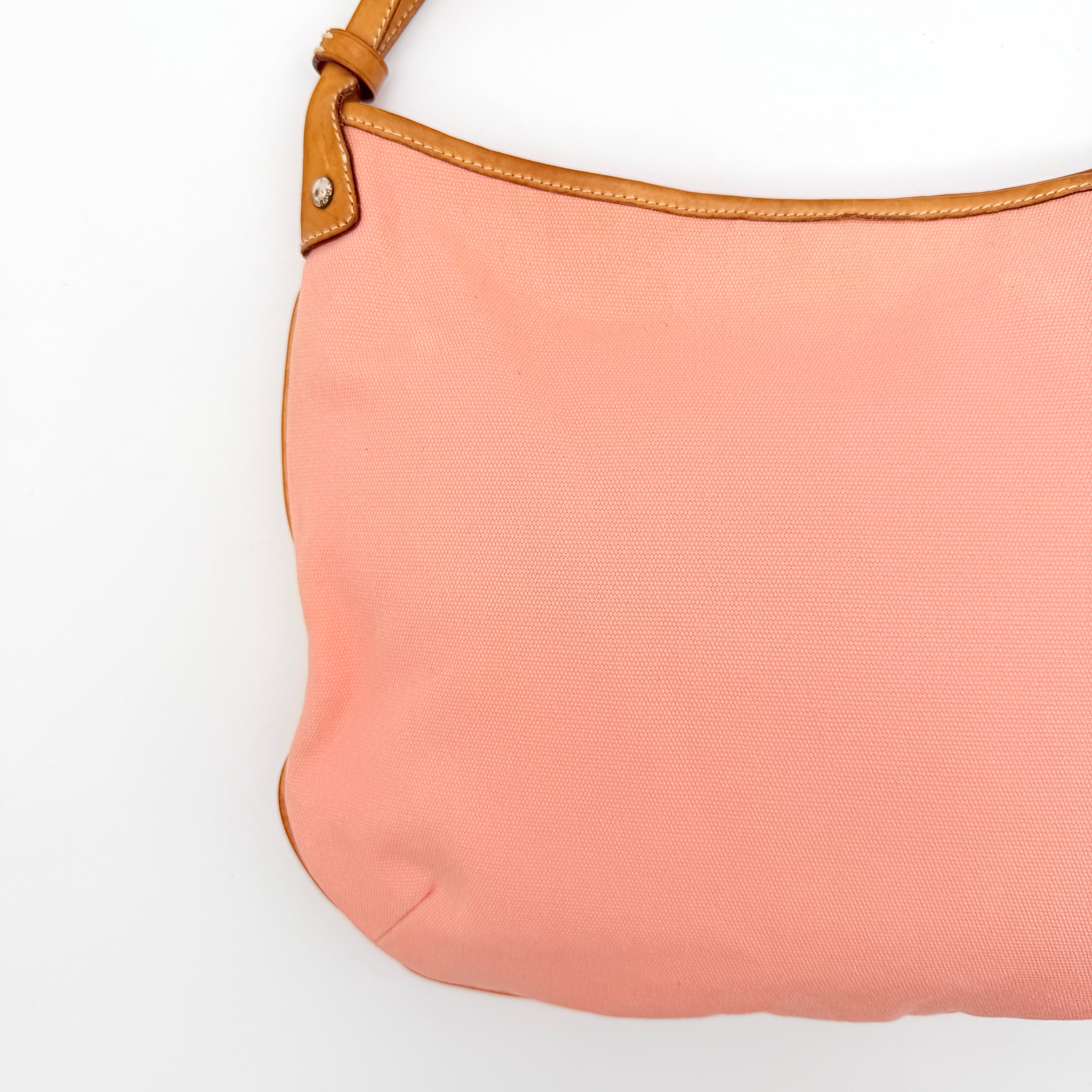 Ralph Lauren Hobo Shoulder Bag Pink/Tan