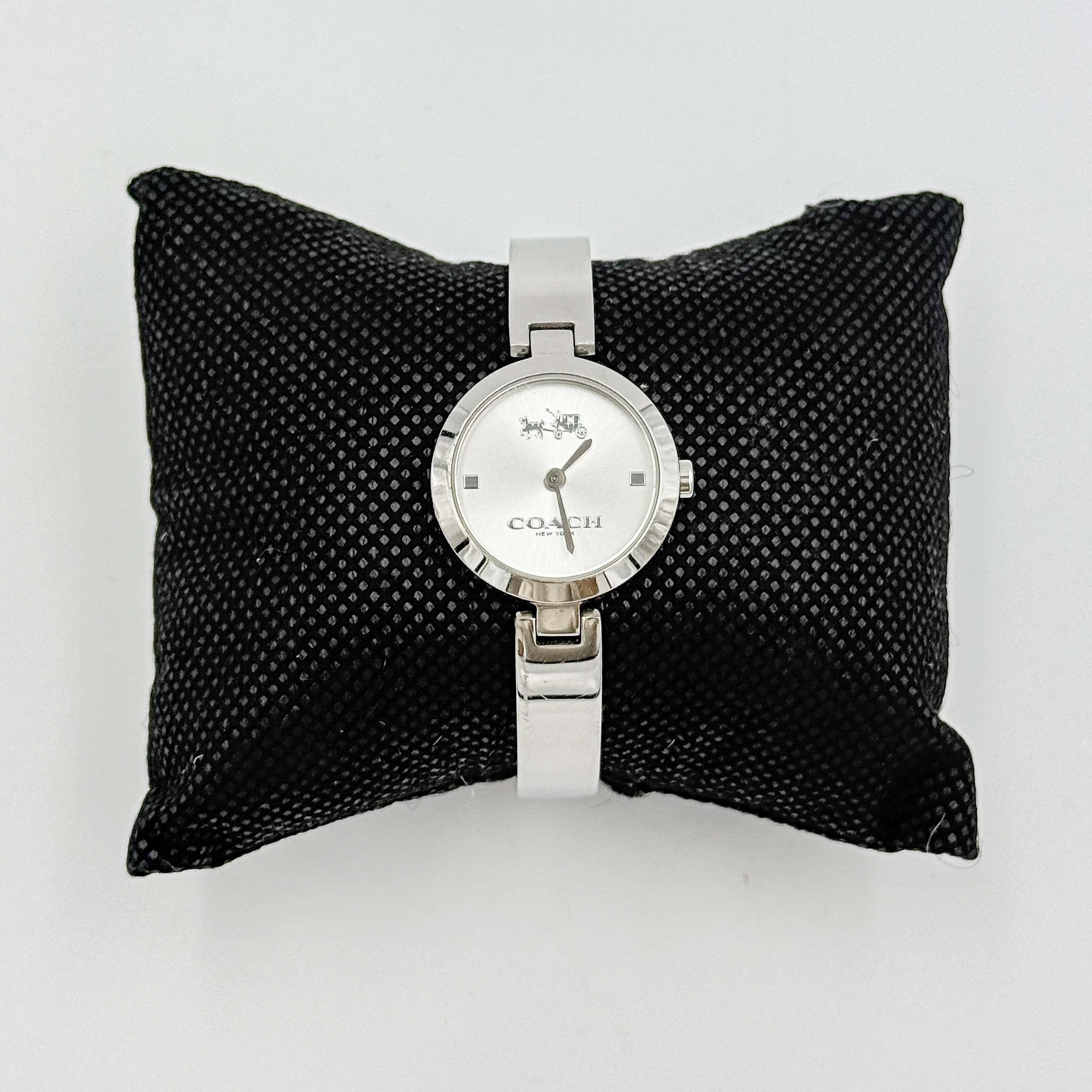 Coach Avery Stainless Steel Bangle Watch Silver