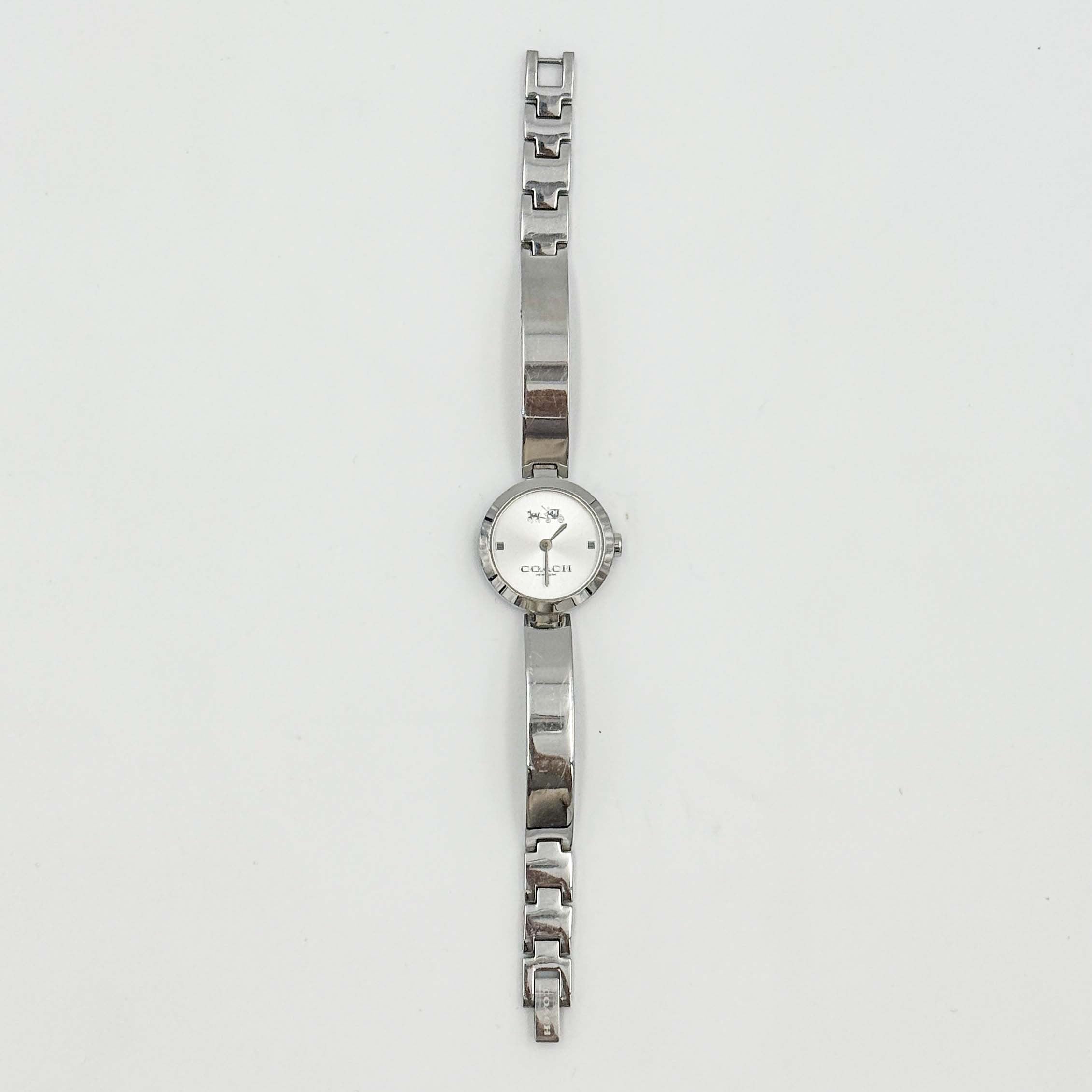 Coach Avery Stainless Steel Bangle Watch Silver