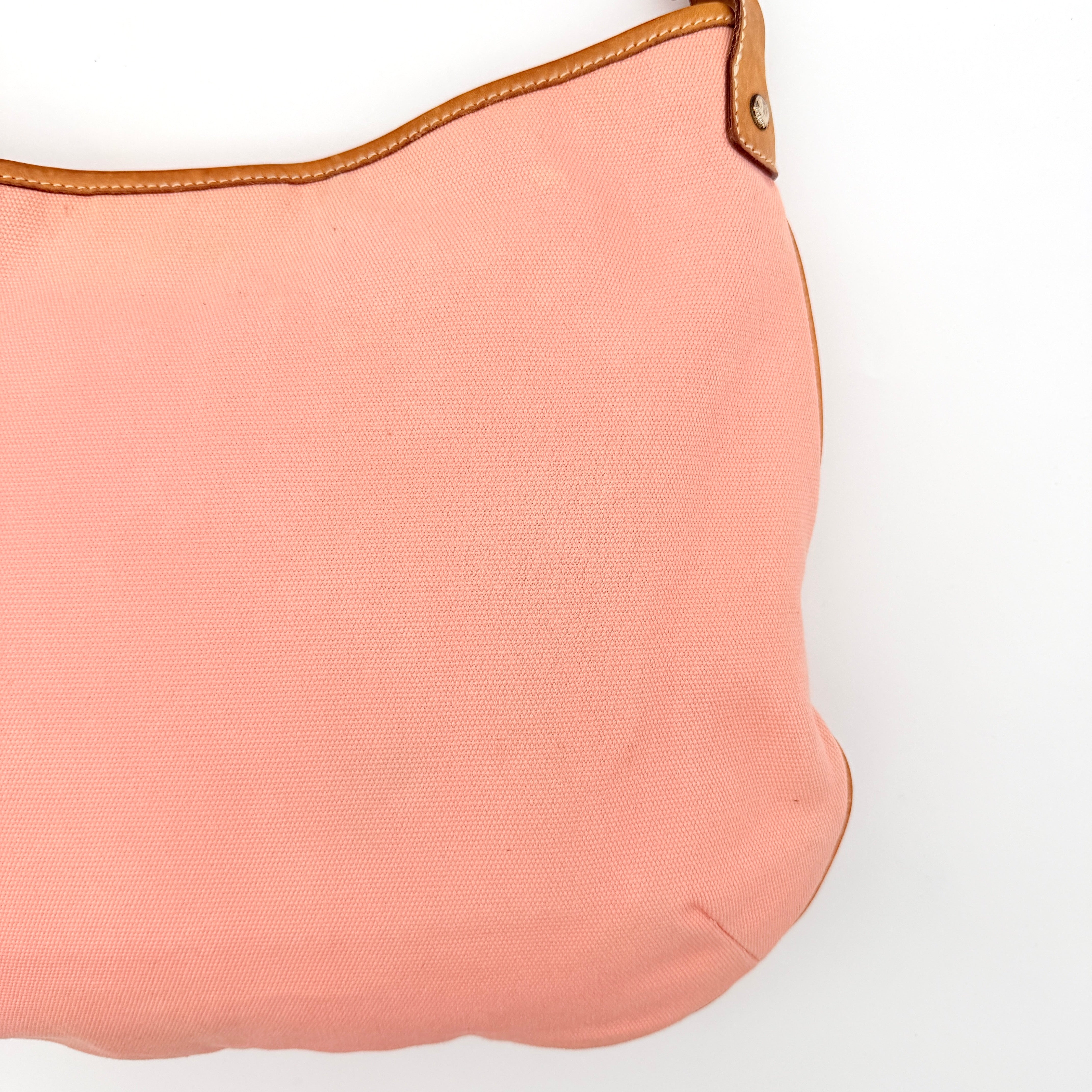 Ralph Lauren Hobo Shoulder Bag Pink/Tan