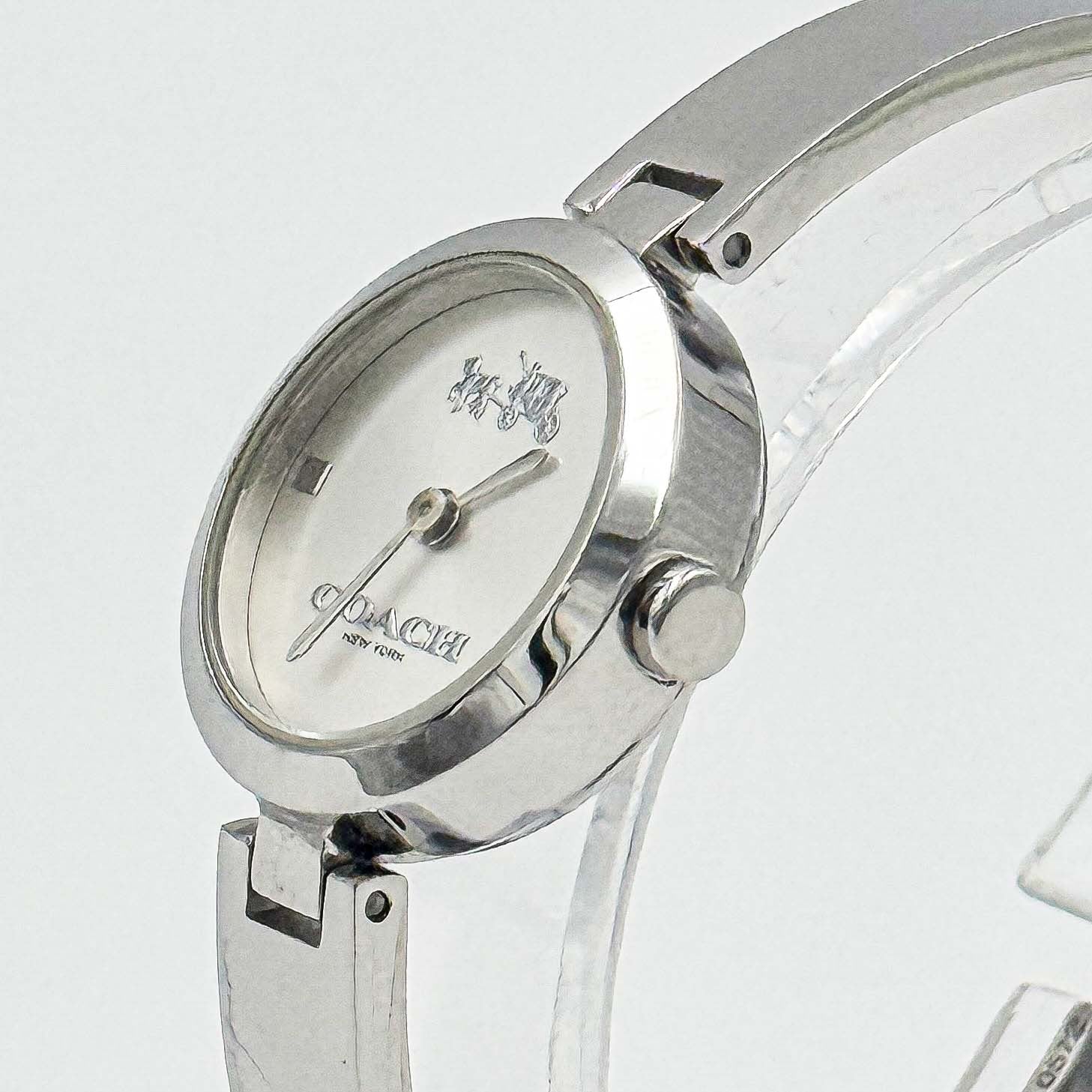 Coach Avery Stainless Steel Bangle Watch Silver