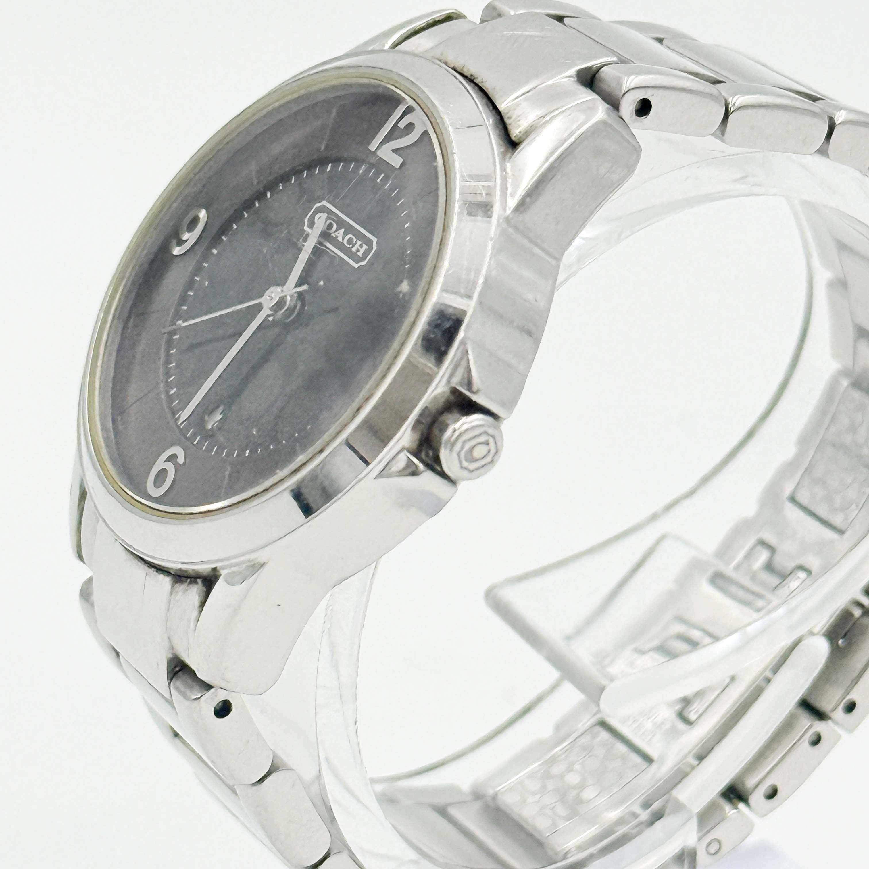 Coach Brown Dial Stainless Steel Watch Silver