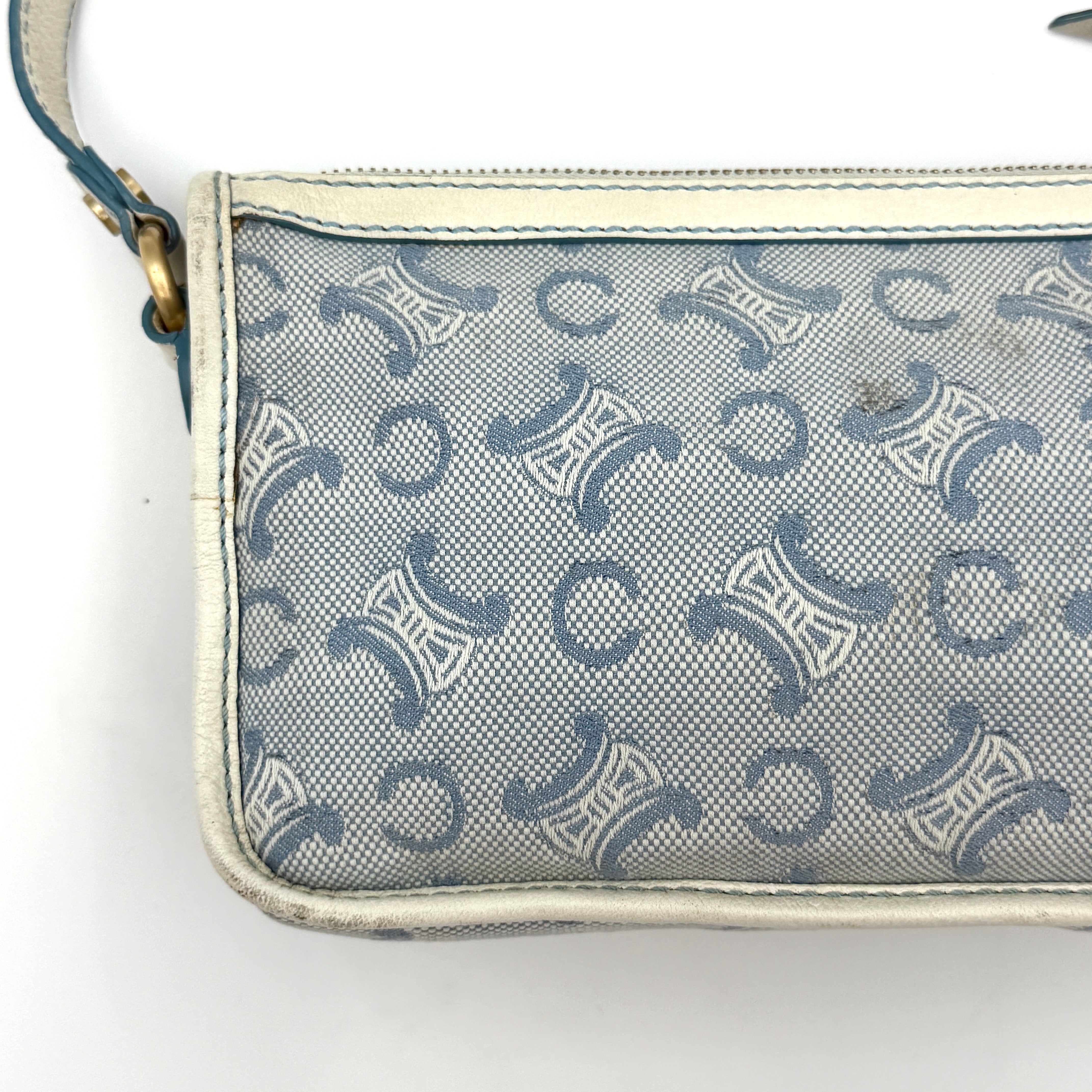 Celine Macadam Shoulder Bag Blue